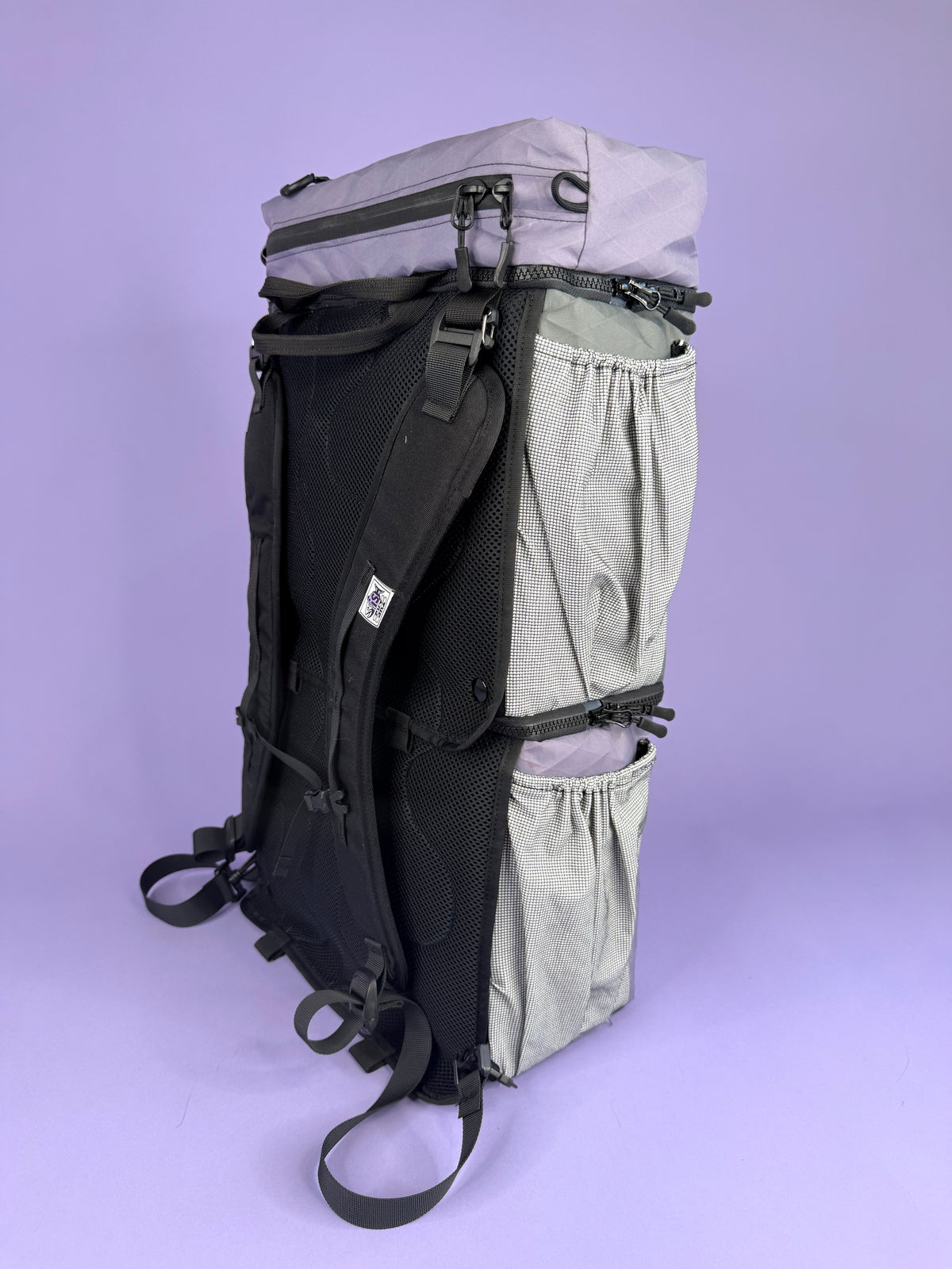 Purple/Grey Backpack Pannier