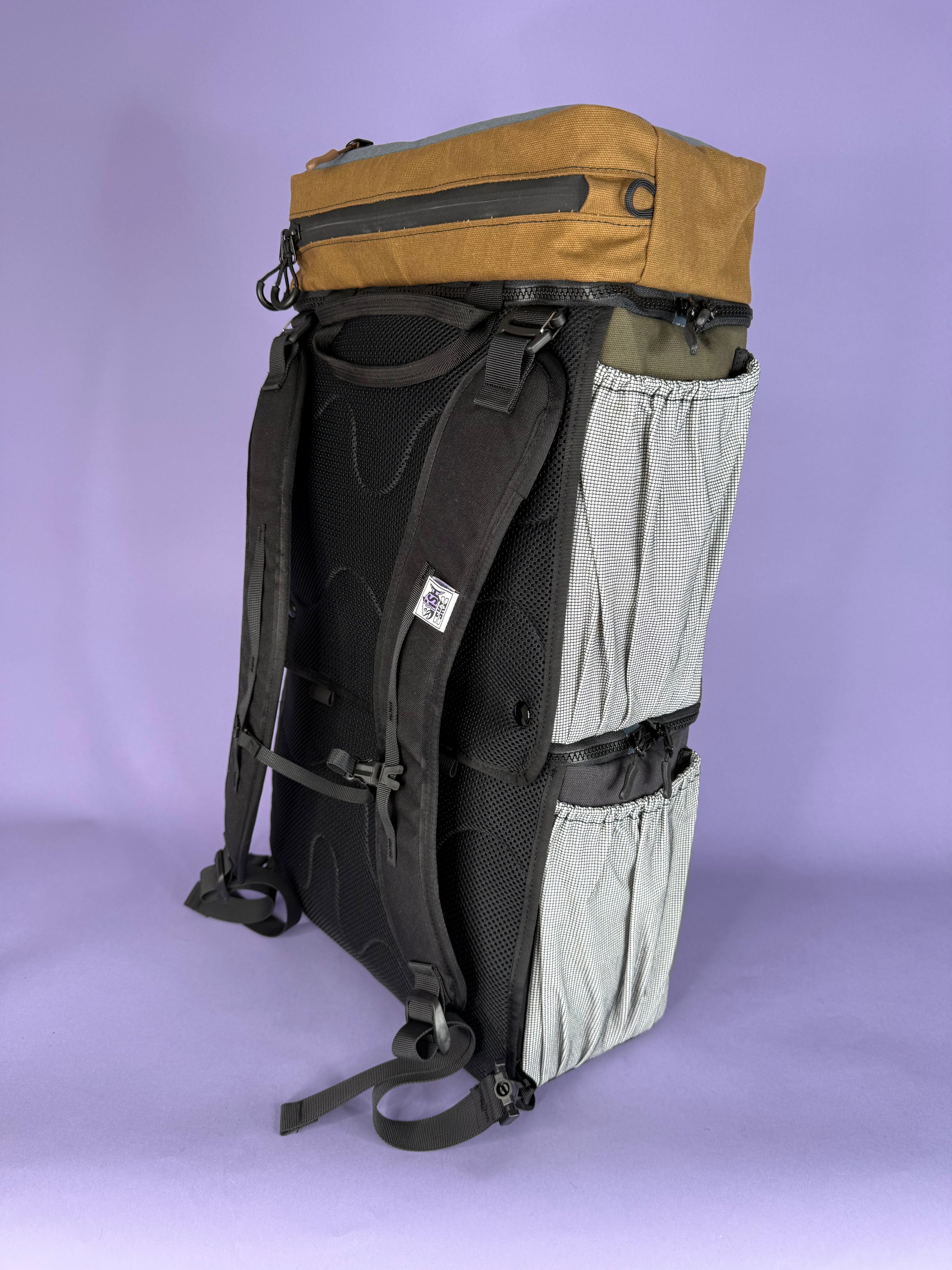 Black & Green Backpack Pannier