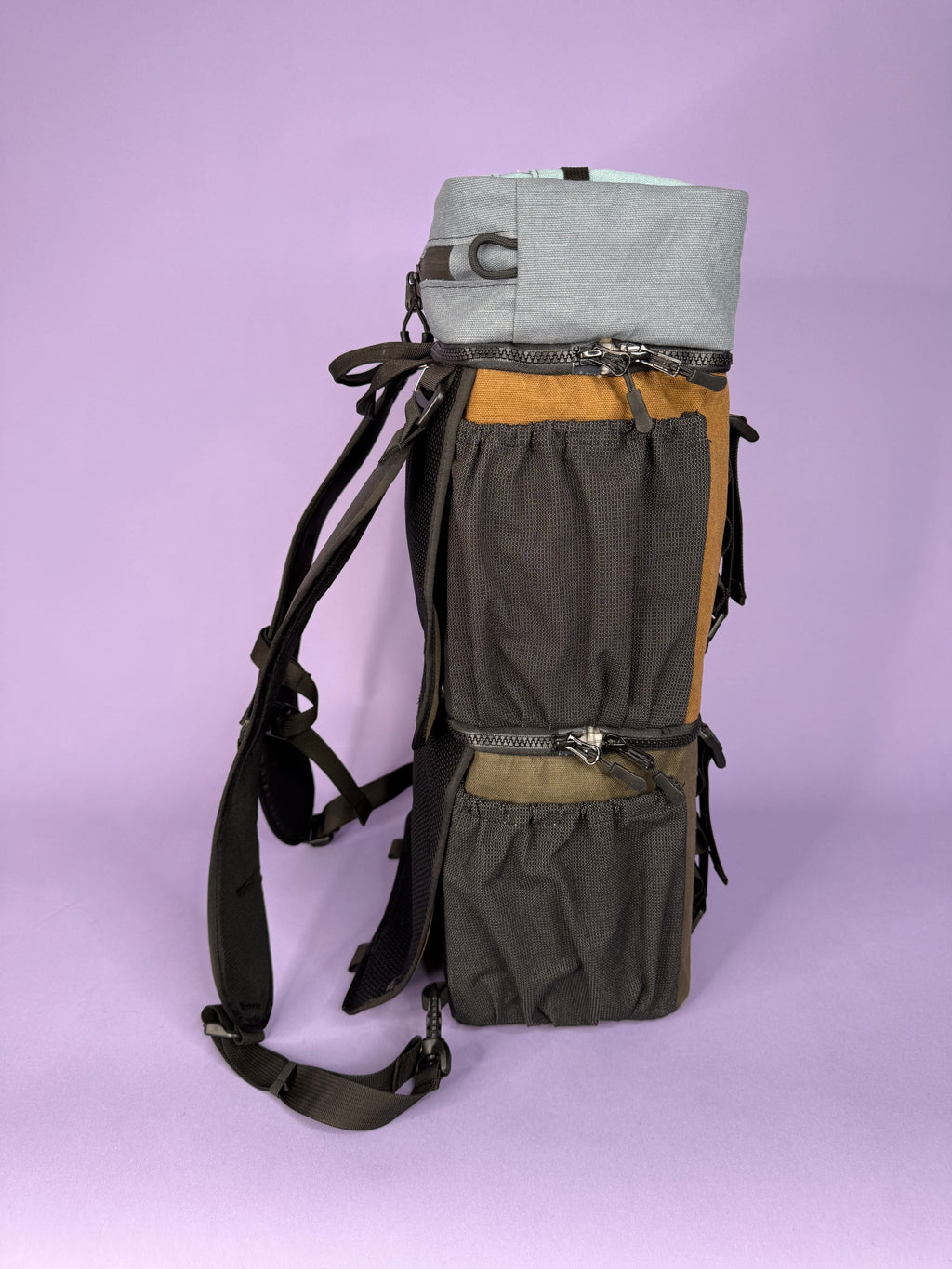 Forest Green/Brown Backpack Pannier
