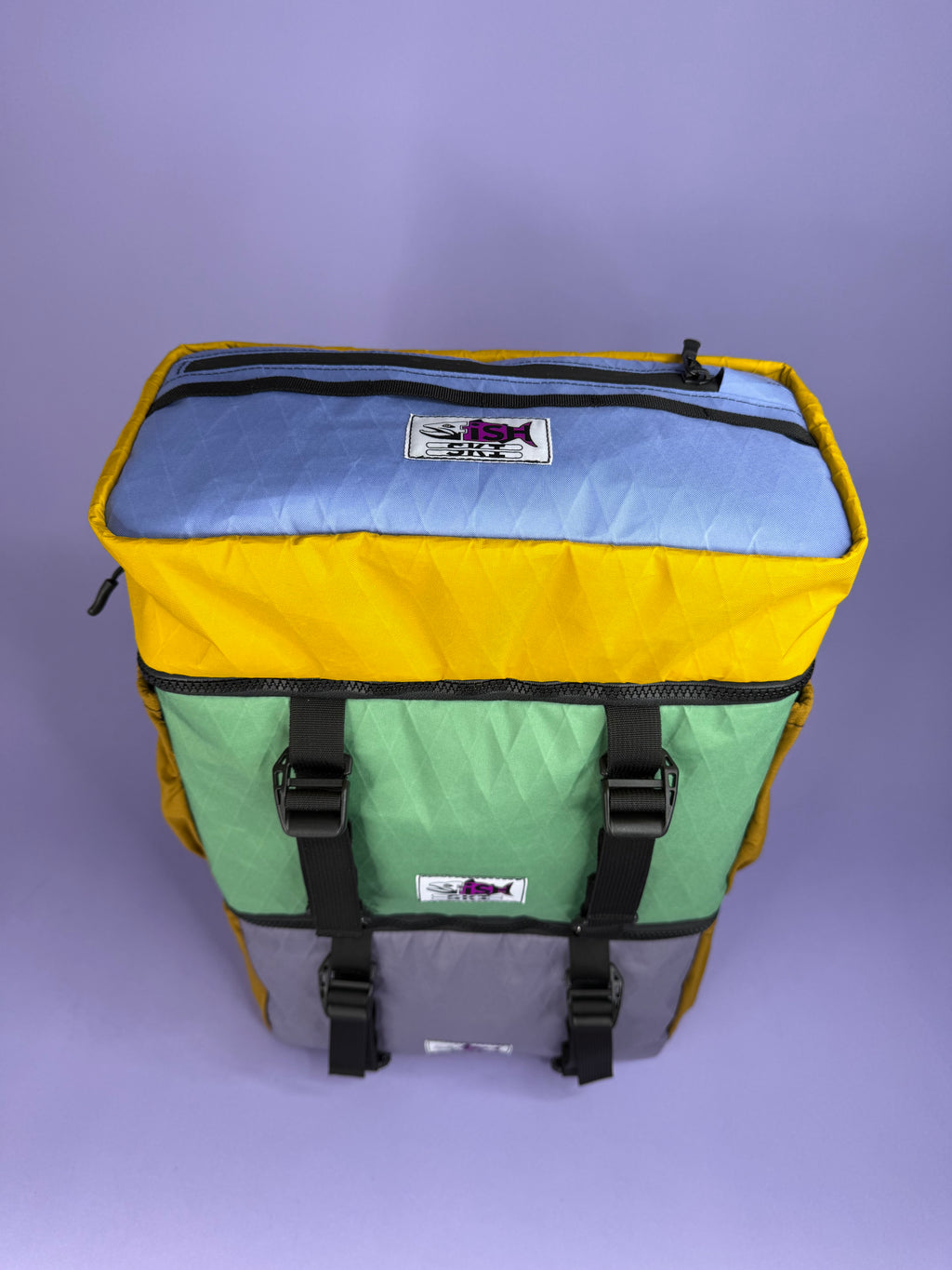 Green/Purple Backpack Pannier
