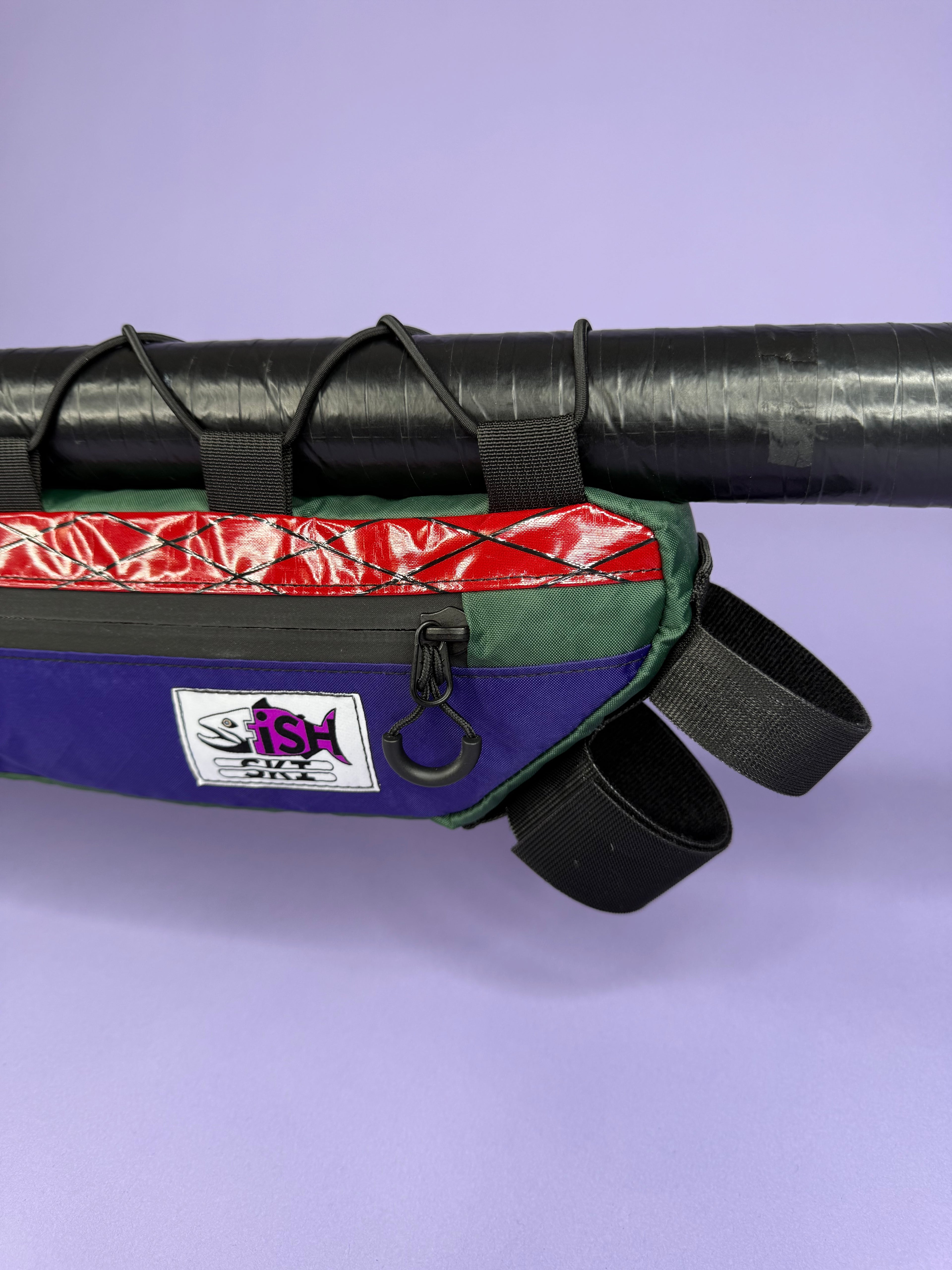 Red X/Purple Half Frame Bag