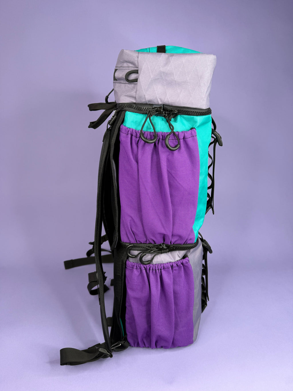 Purple/Teal Backpack Pannier
