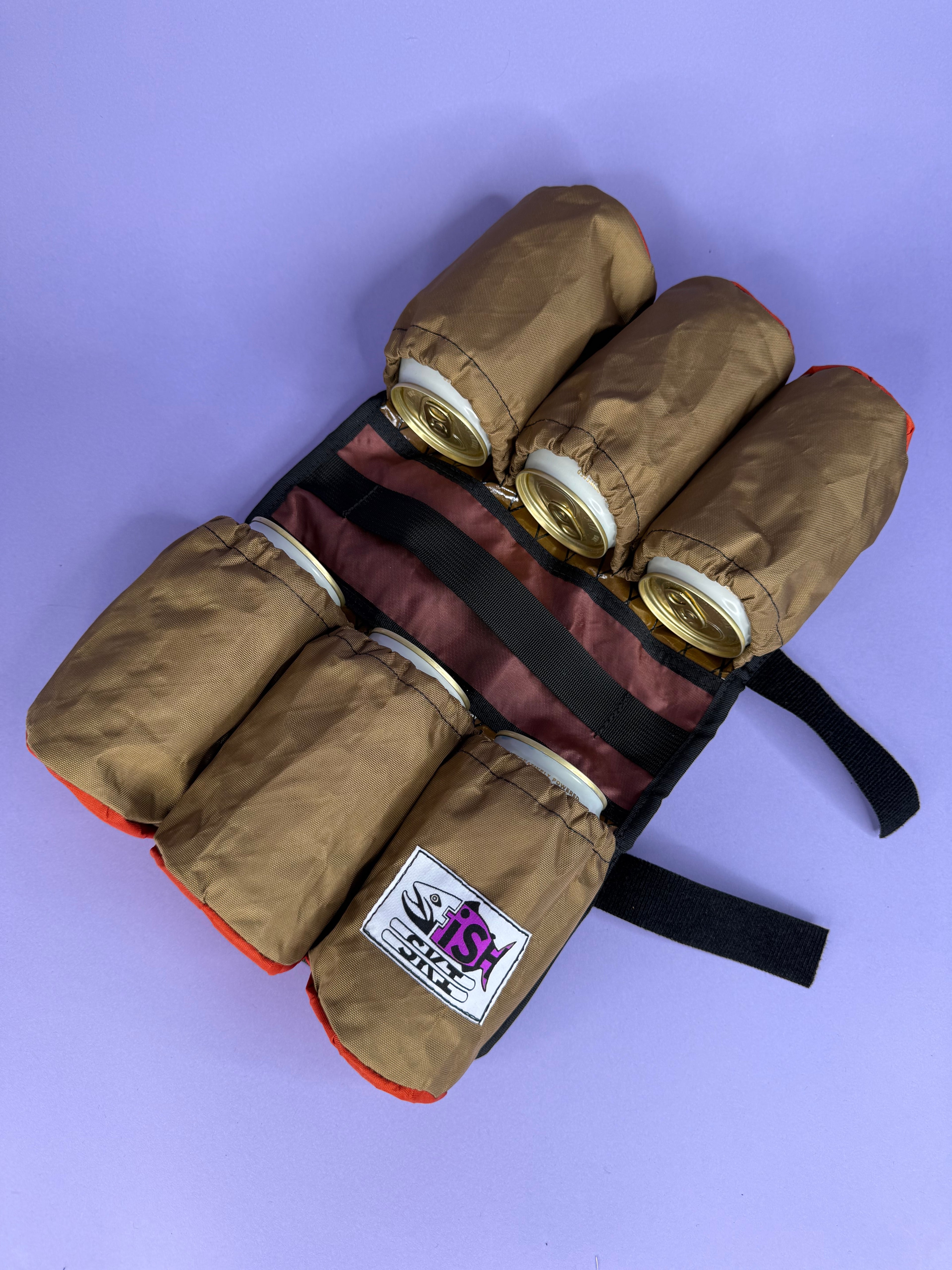 BROWN 6-Pack Beverage Carrier