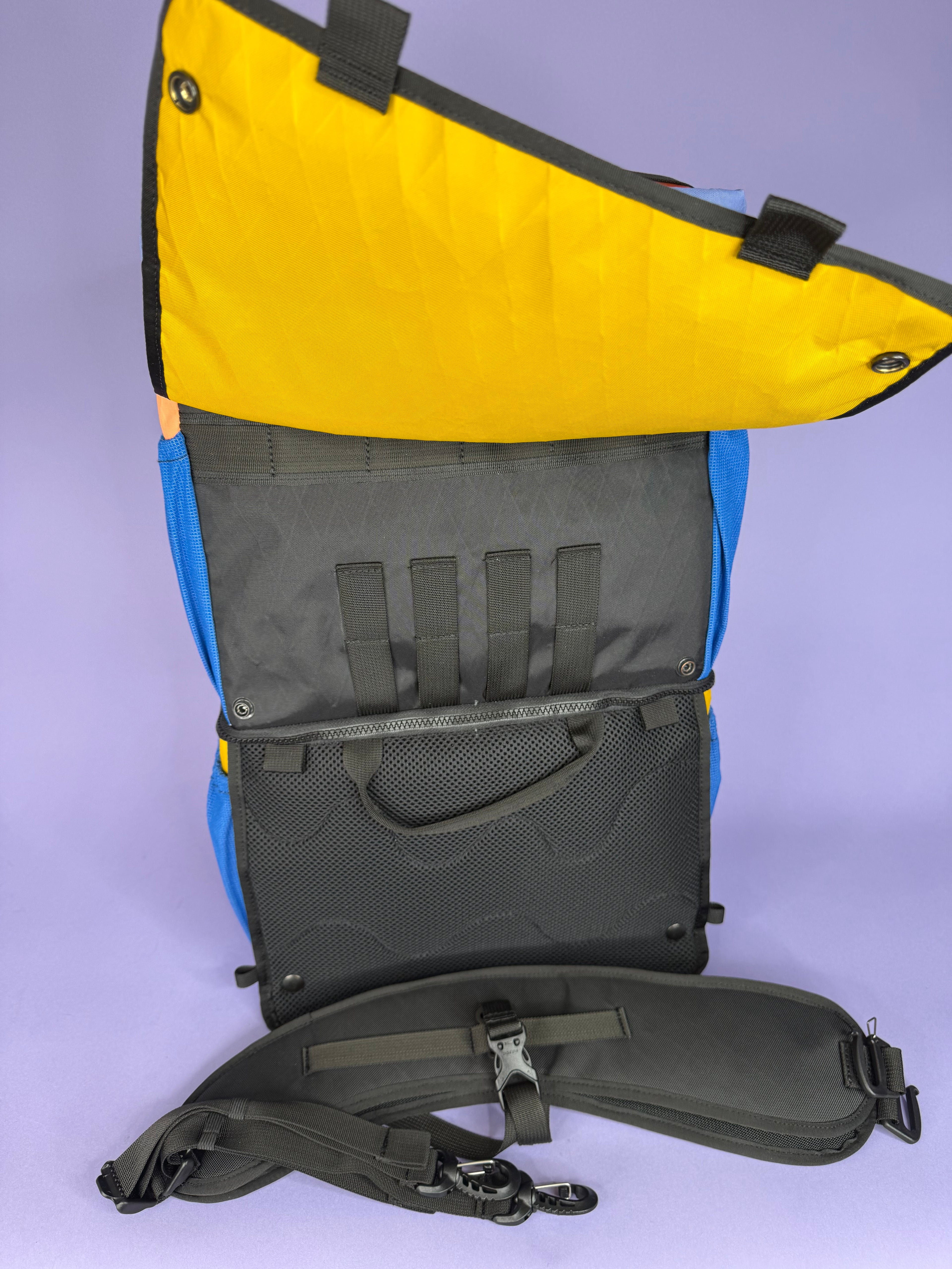 Coral/Goldenrod Backpack Pannier