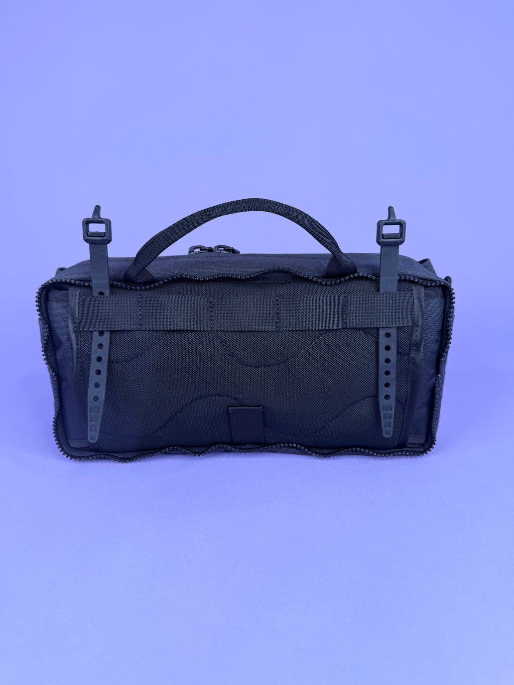 Grey/Blue Canvas Backpack Pannier