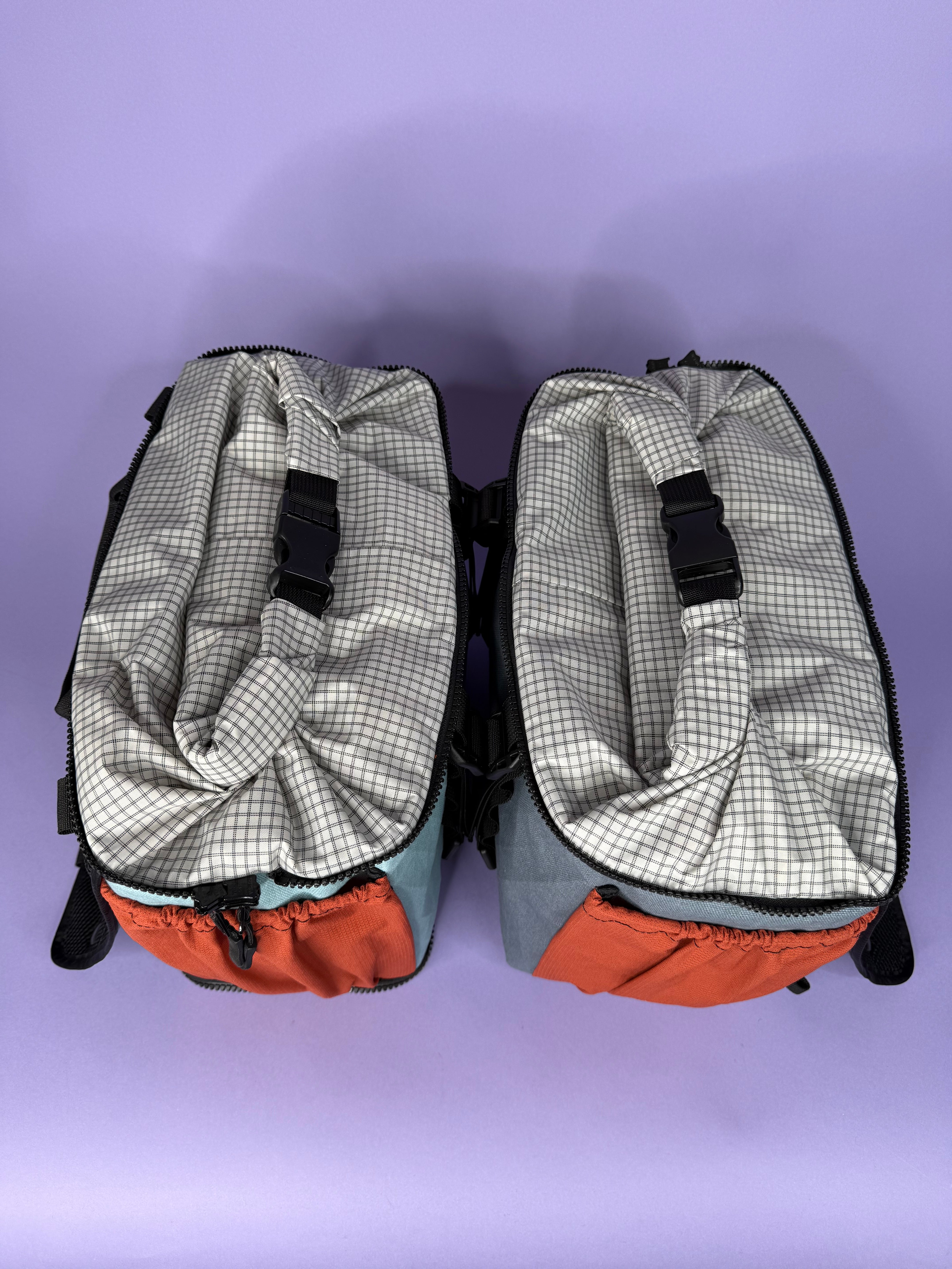 Glacier Blue/Grey Backpack Pannier – Fish-Ski
