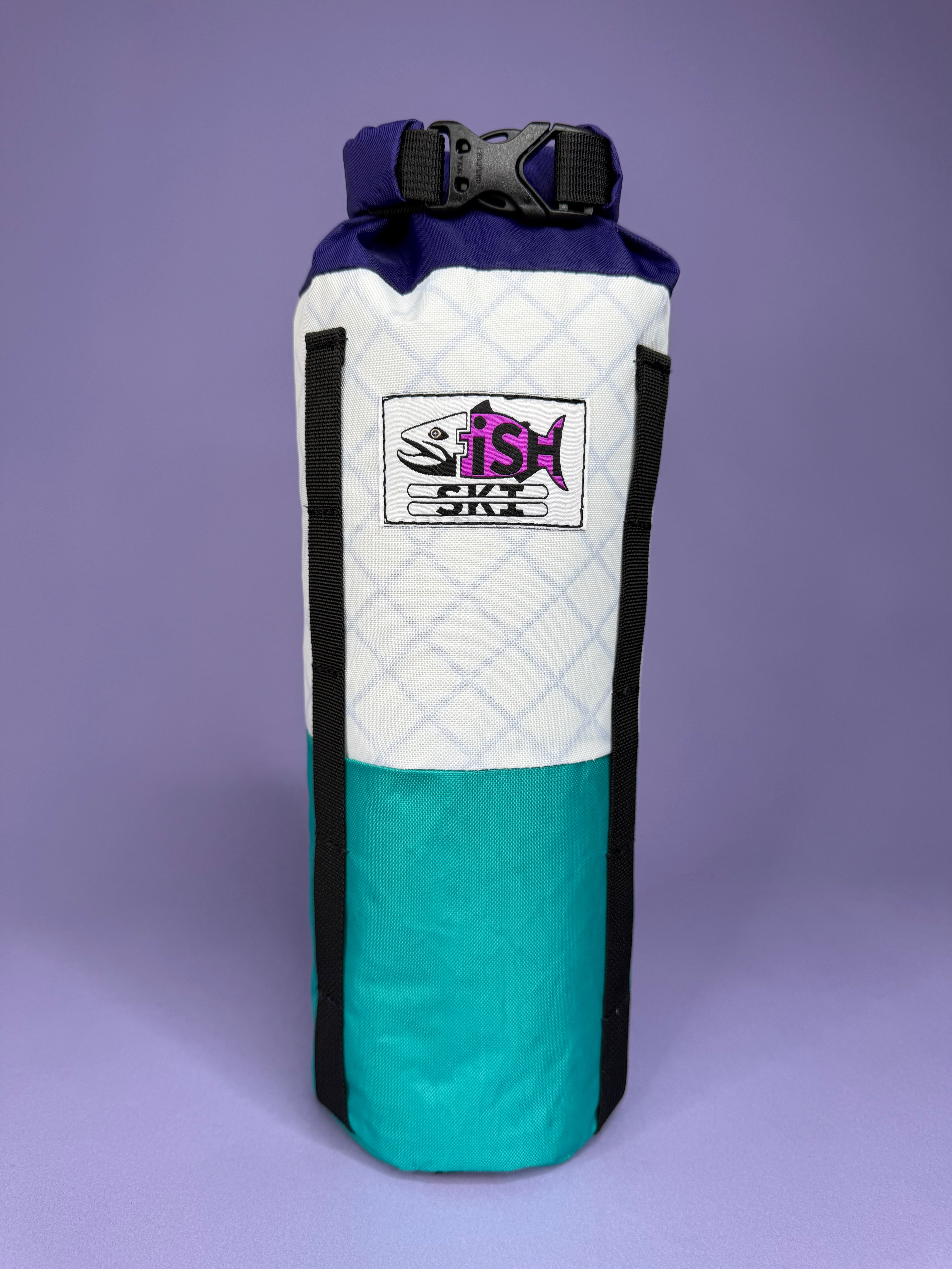 White/Purple/Teal Fork Bag