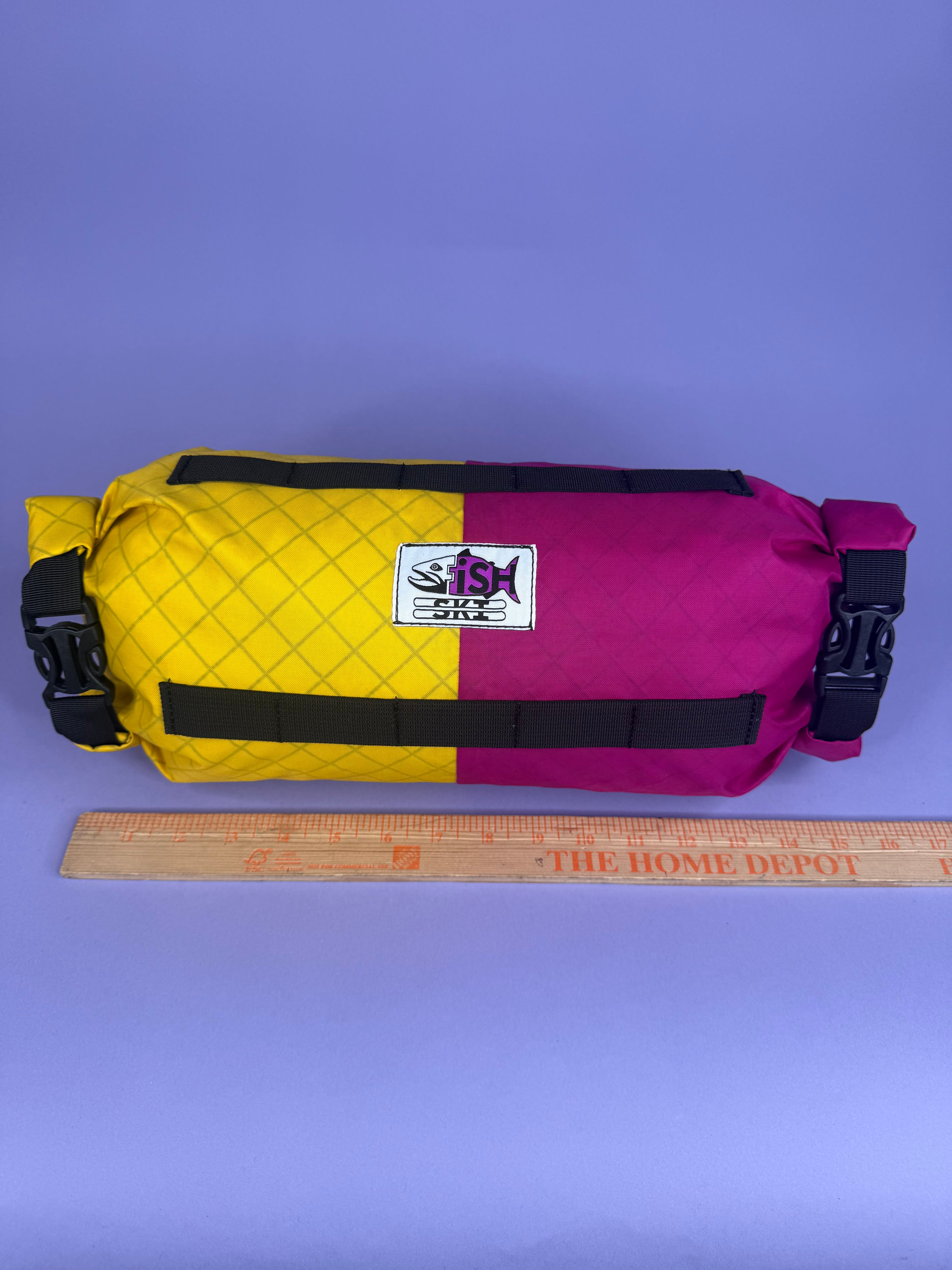 Yellow/Fuchsia Double Roll Bag