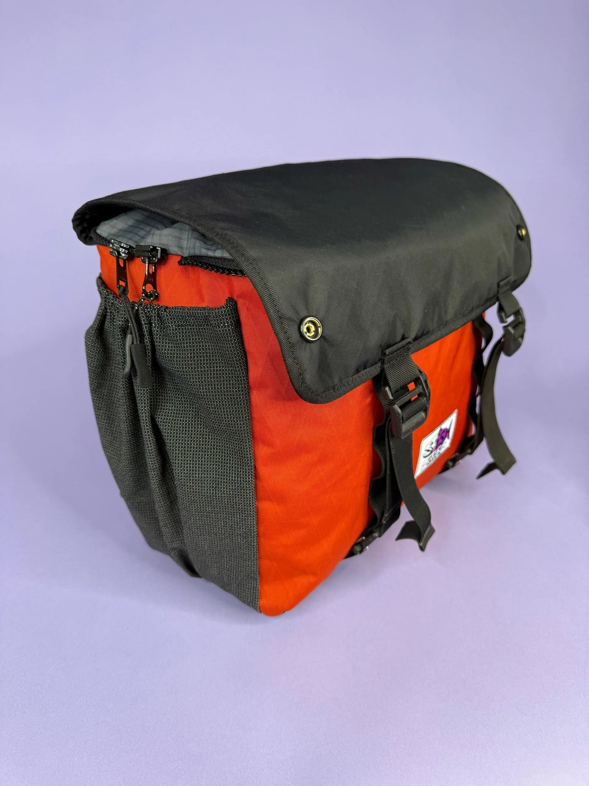 Black/Red Backpack Pannier