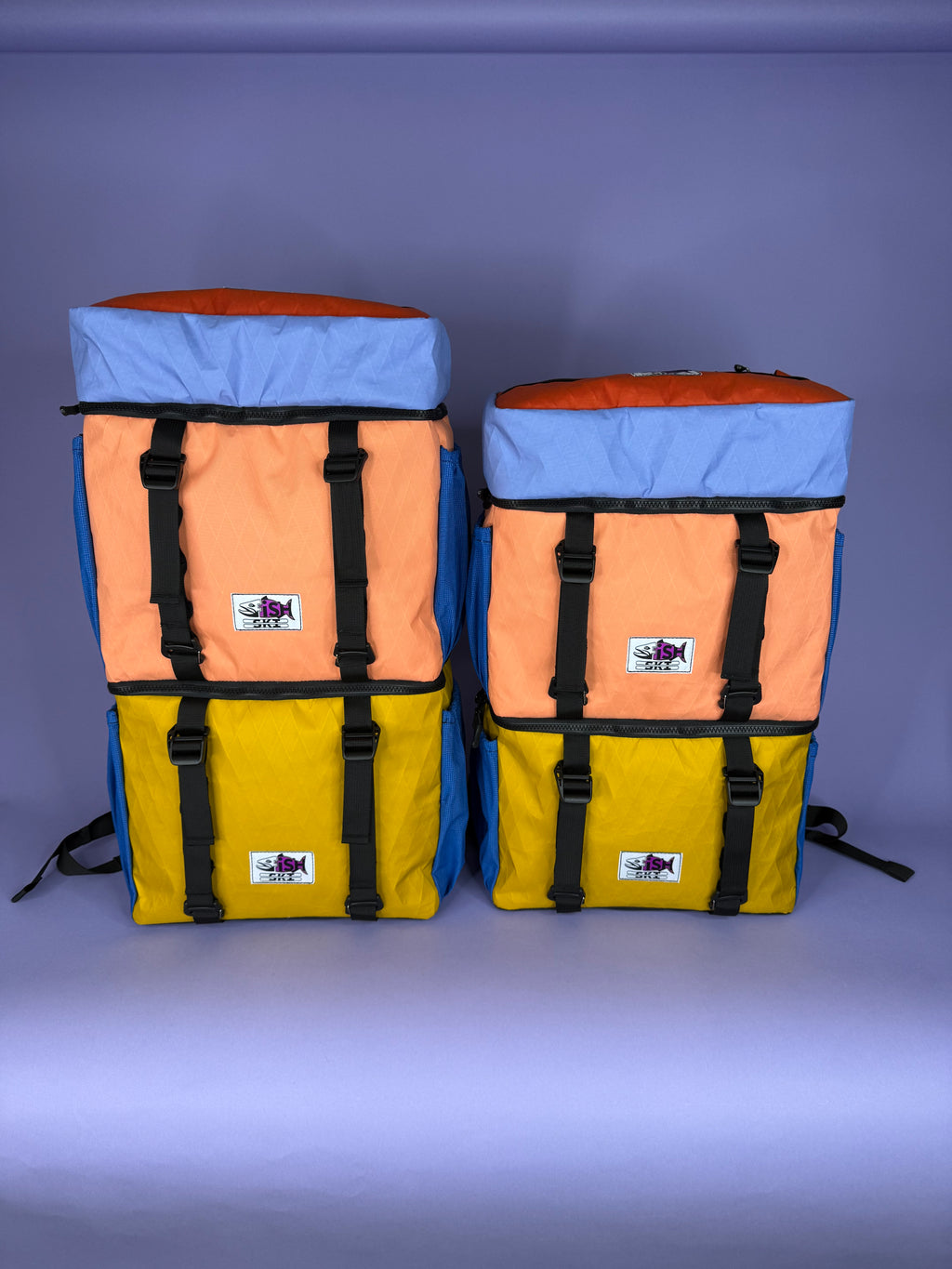 Coral/Goldenrod Backpack Pannier