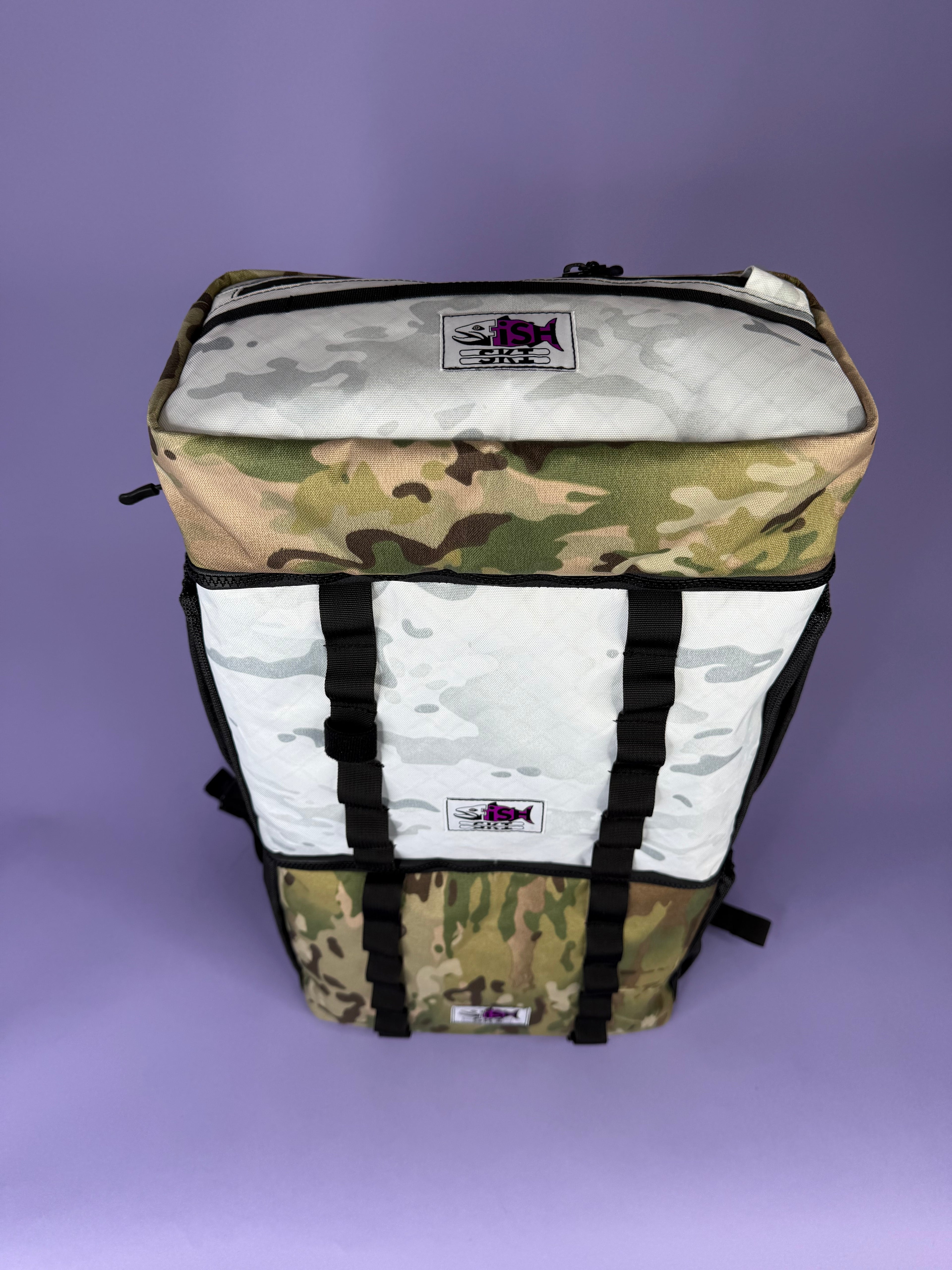 Camo & White Camo Backpack Pannier