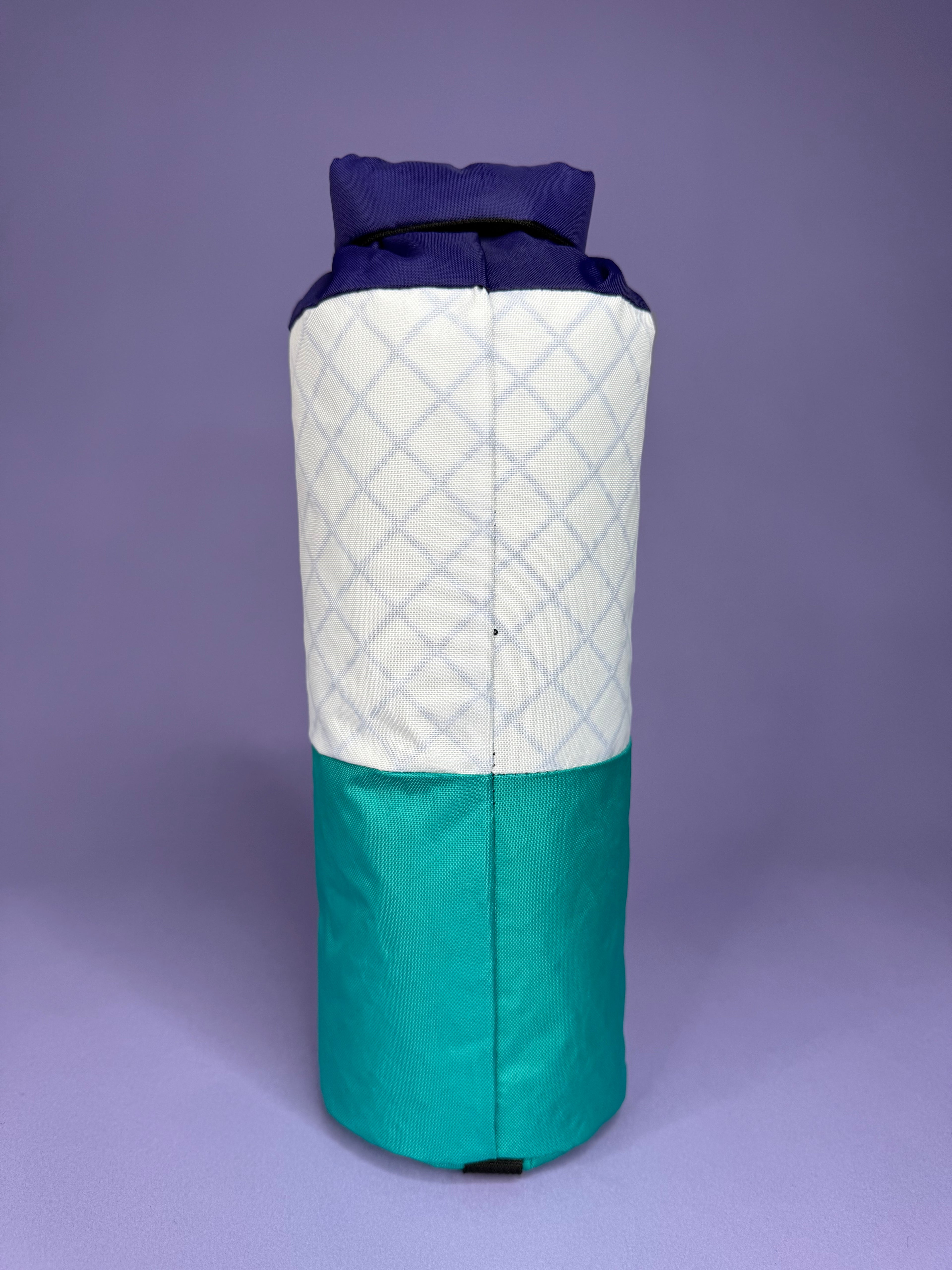 White/Purple/Teal Fork Bag