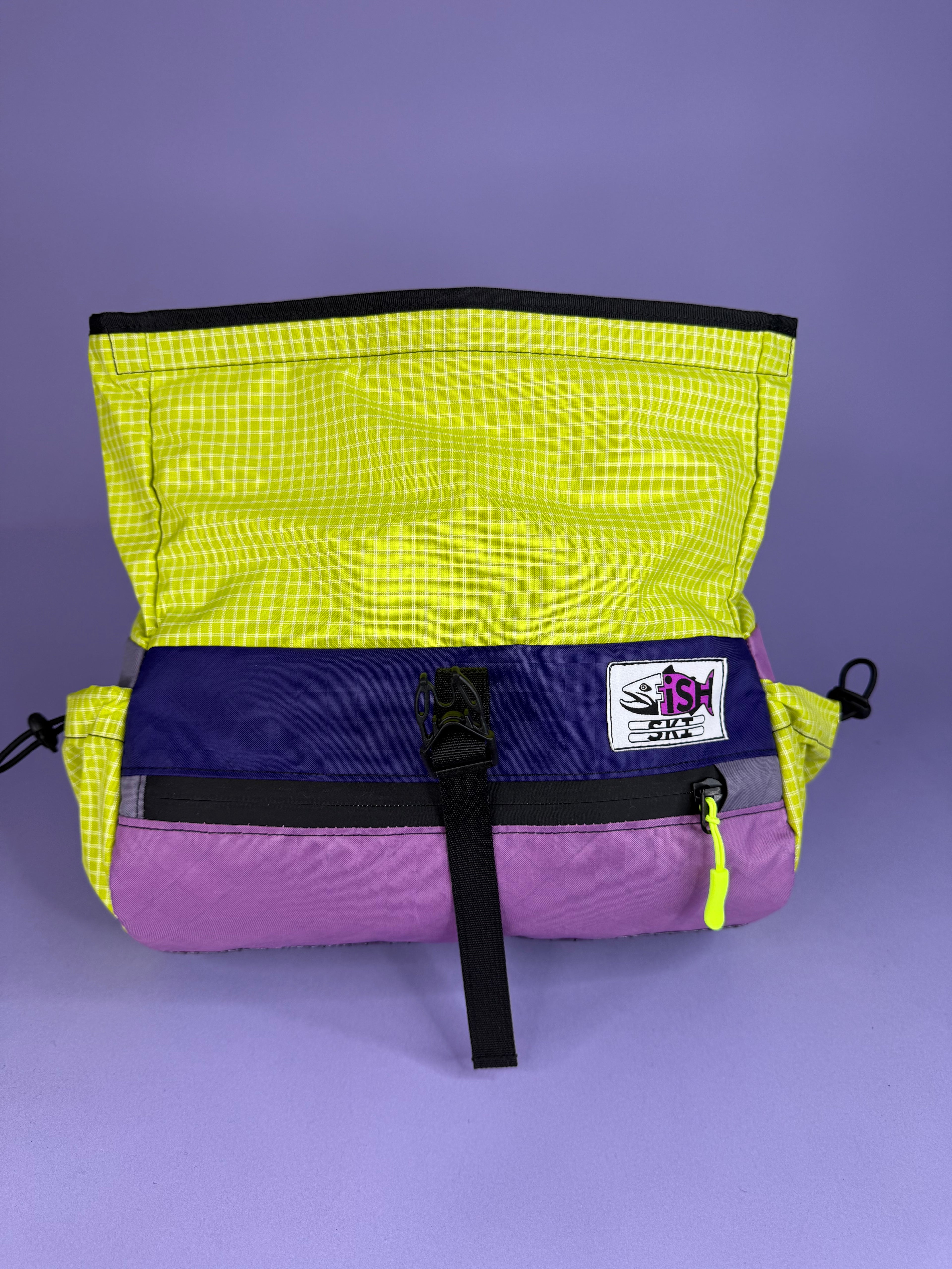 Purple Patchwork Fanny pack/ Handlebar bag