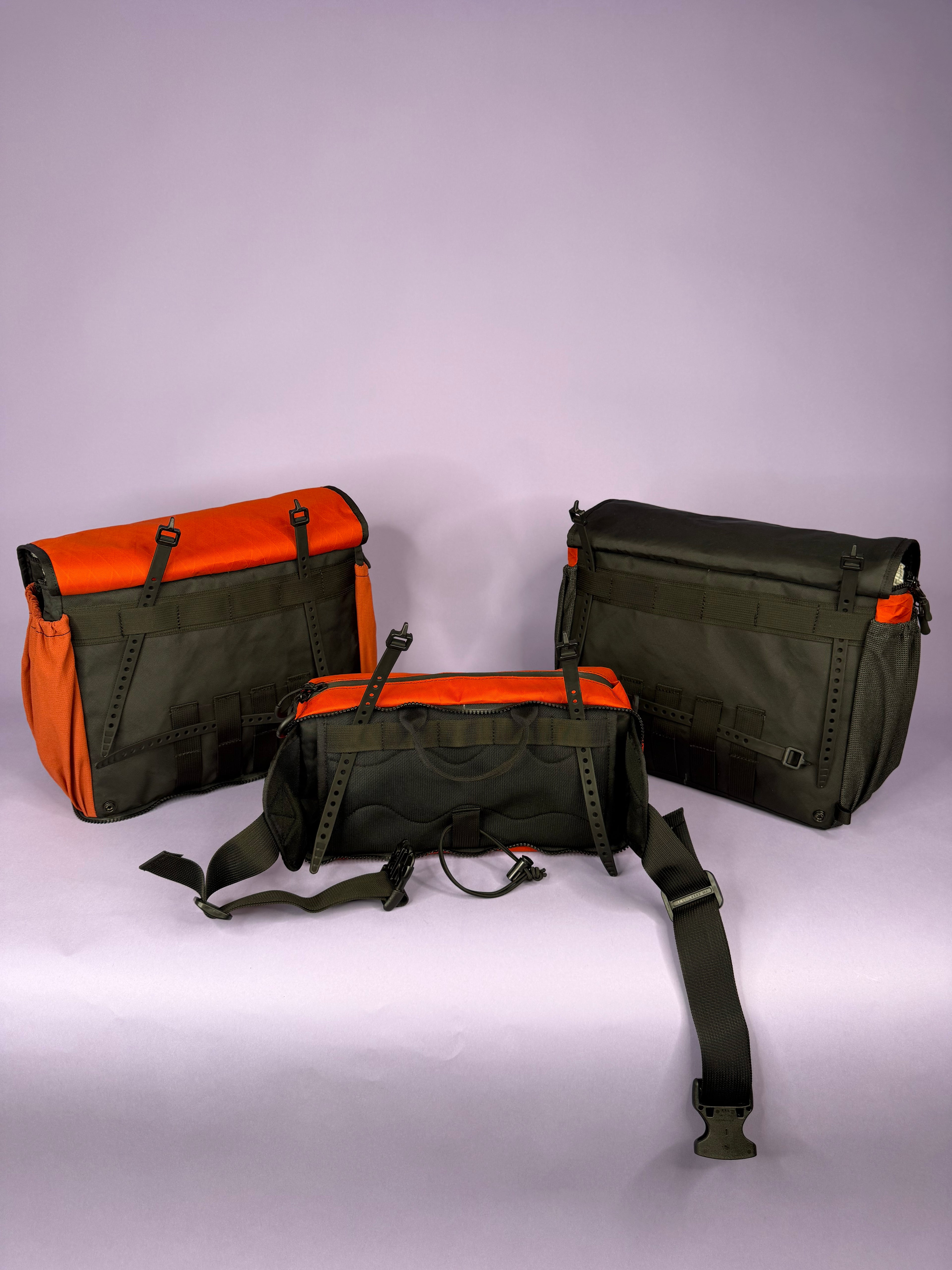 Red & Black Backpack Pannier