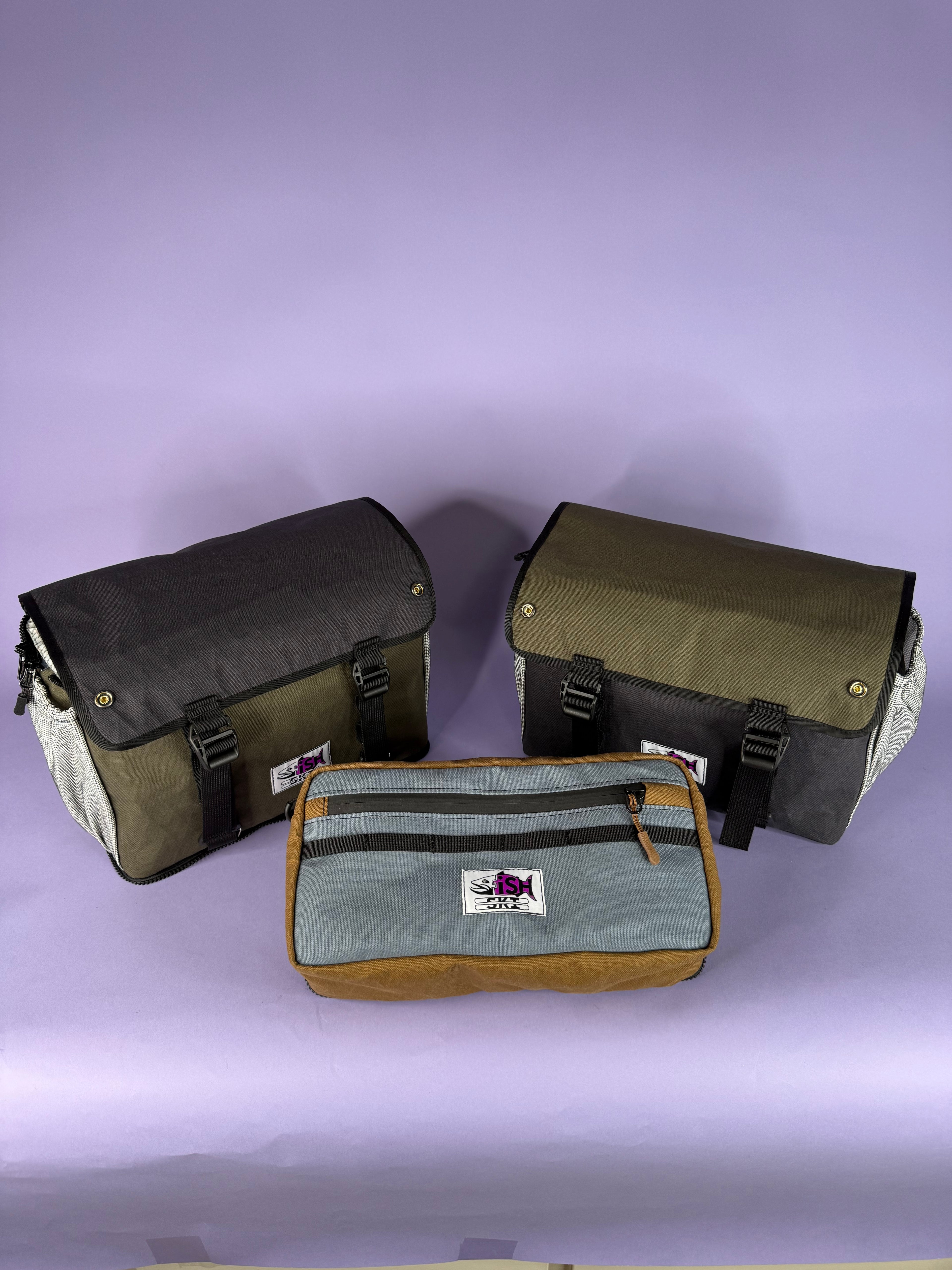 Black & Green Backpack Pannier