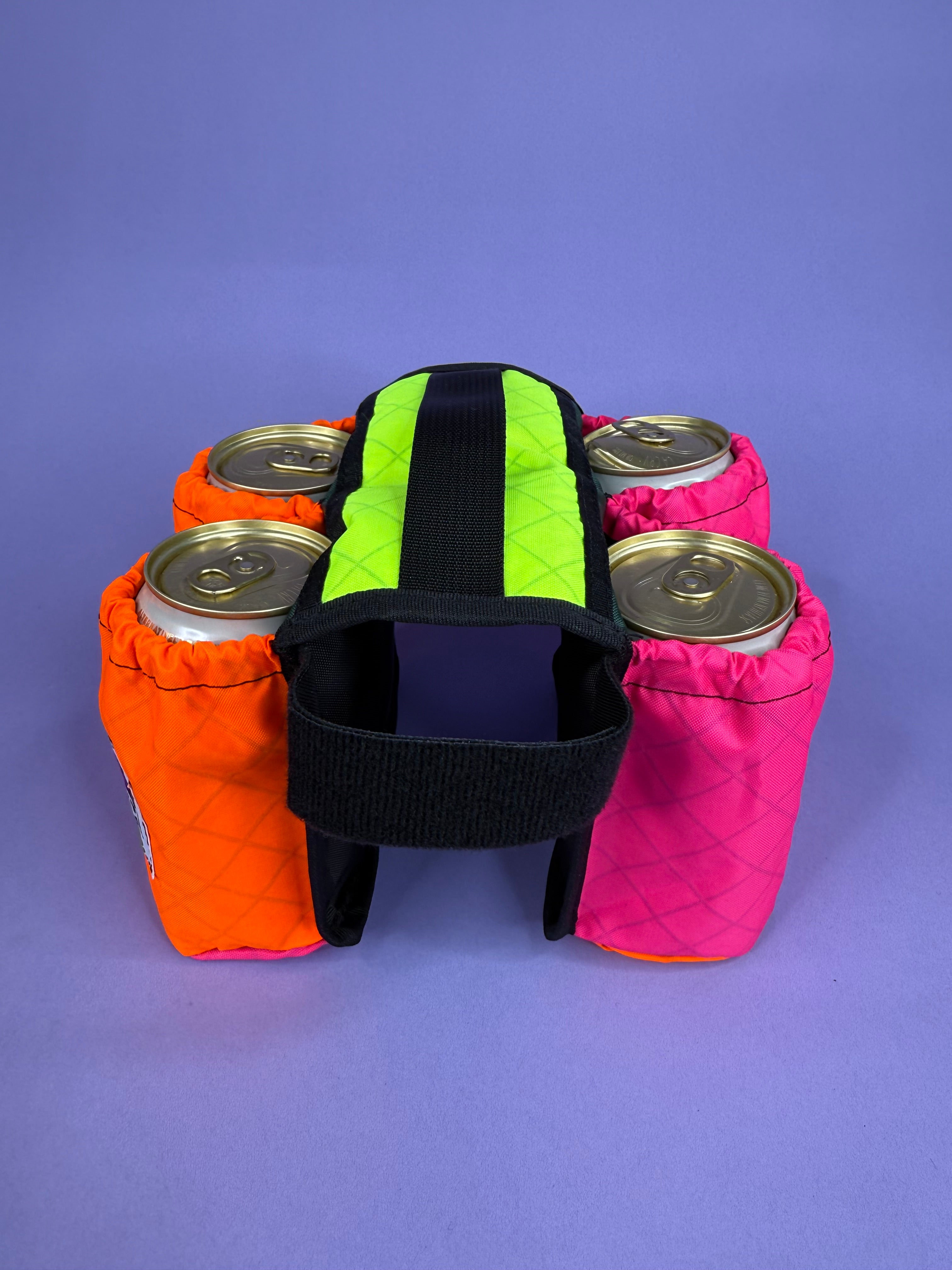 Orange/Pink 4-Pack Beverage Carrier