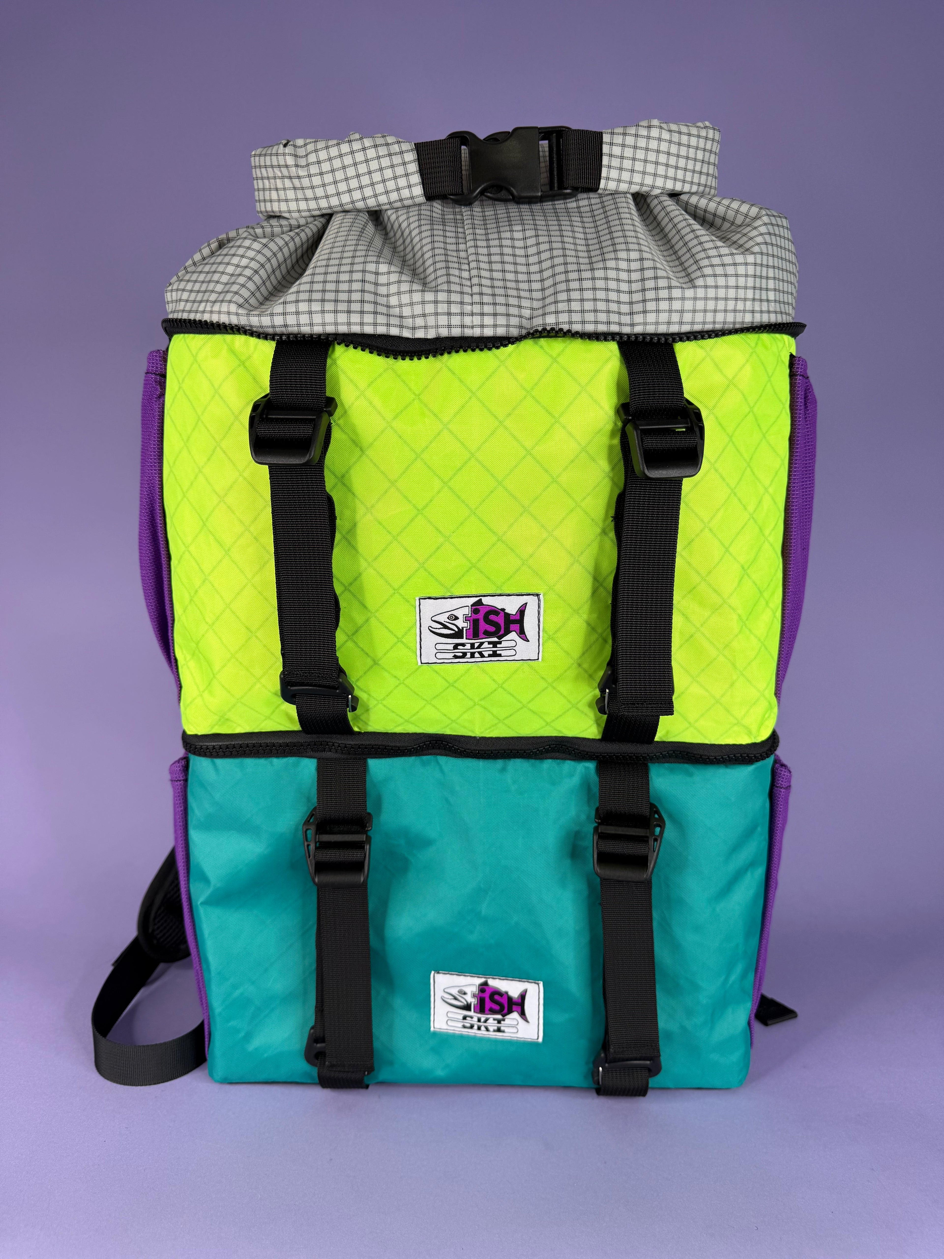 Teal/High-Vis Backpack Pannier