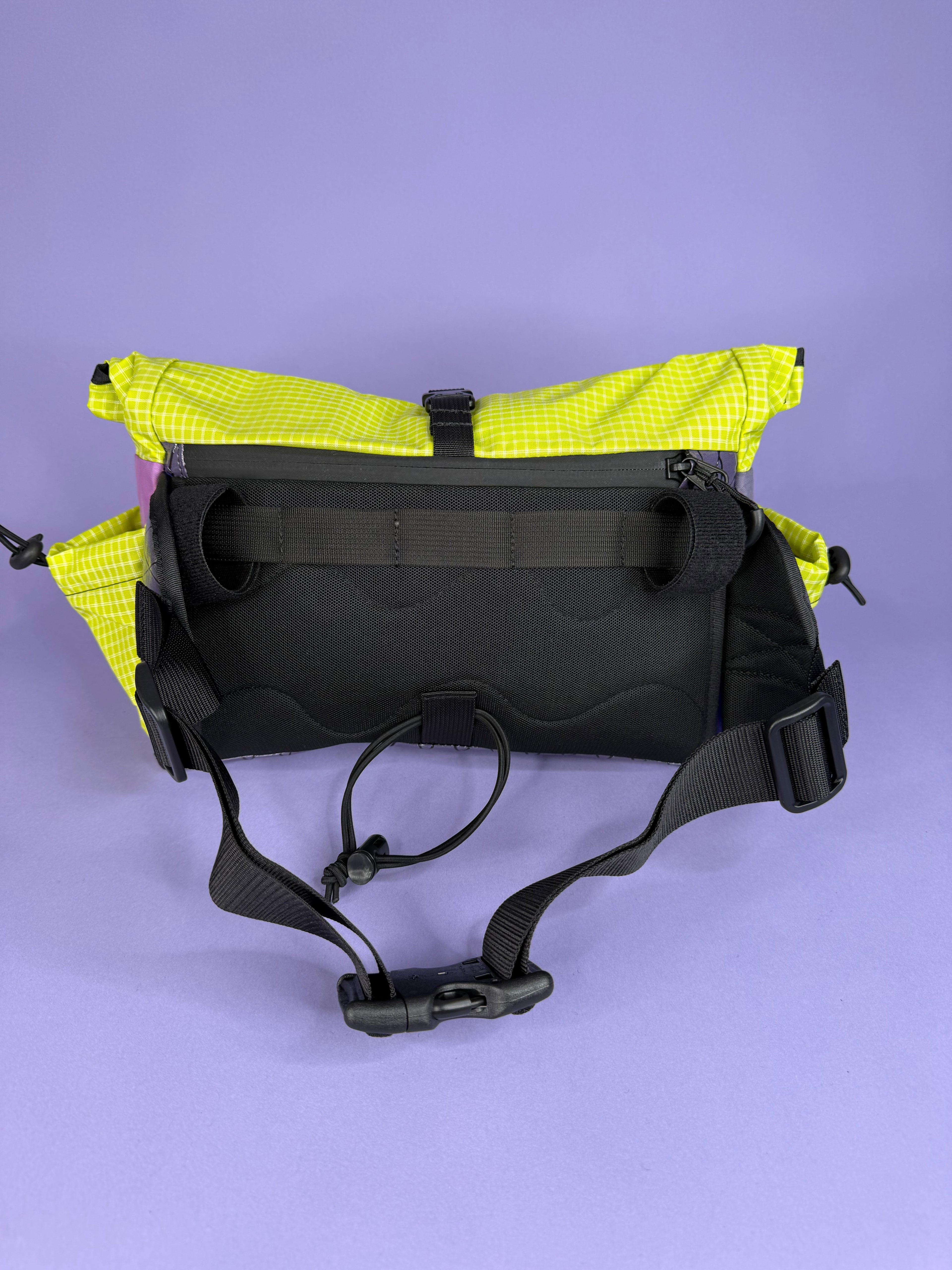 Purple Patchwork Fanny pack/ Handlebar bag
