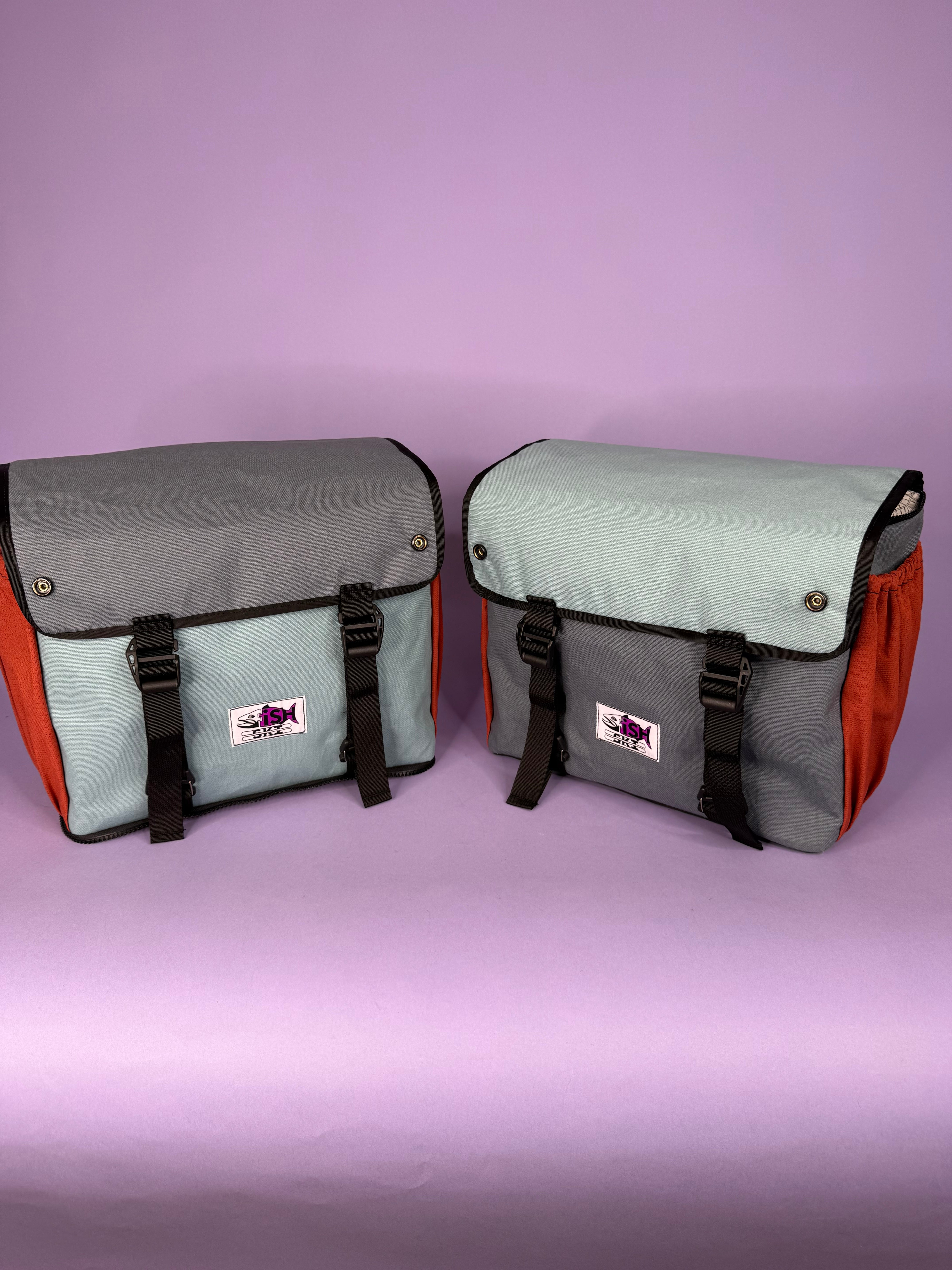Glacier Blue/Grey Backpack Pannier – Fish-Ski