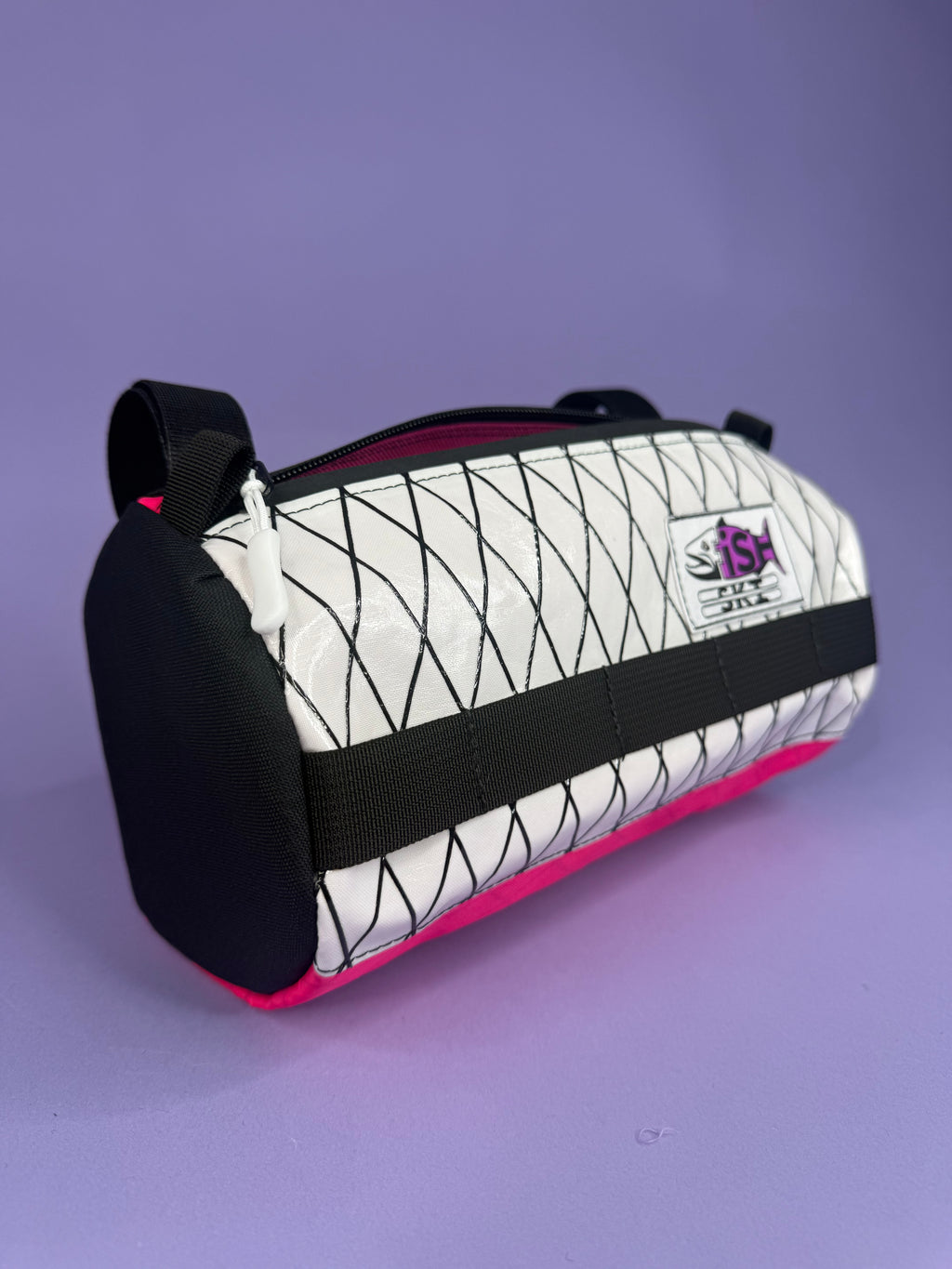 Pink/Black Patchwork 10" Handlebar Burrito