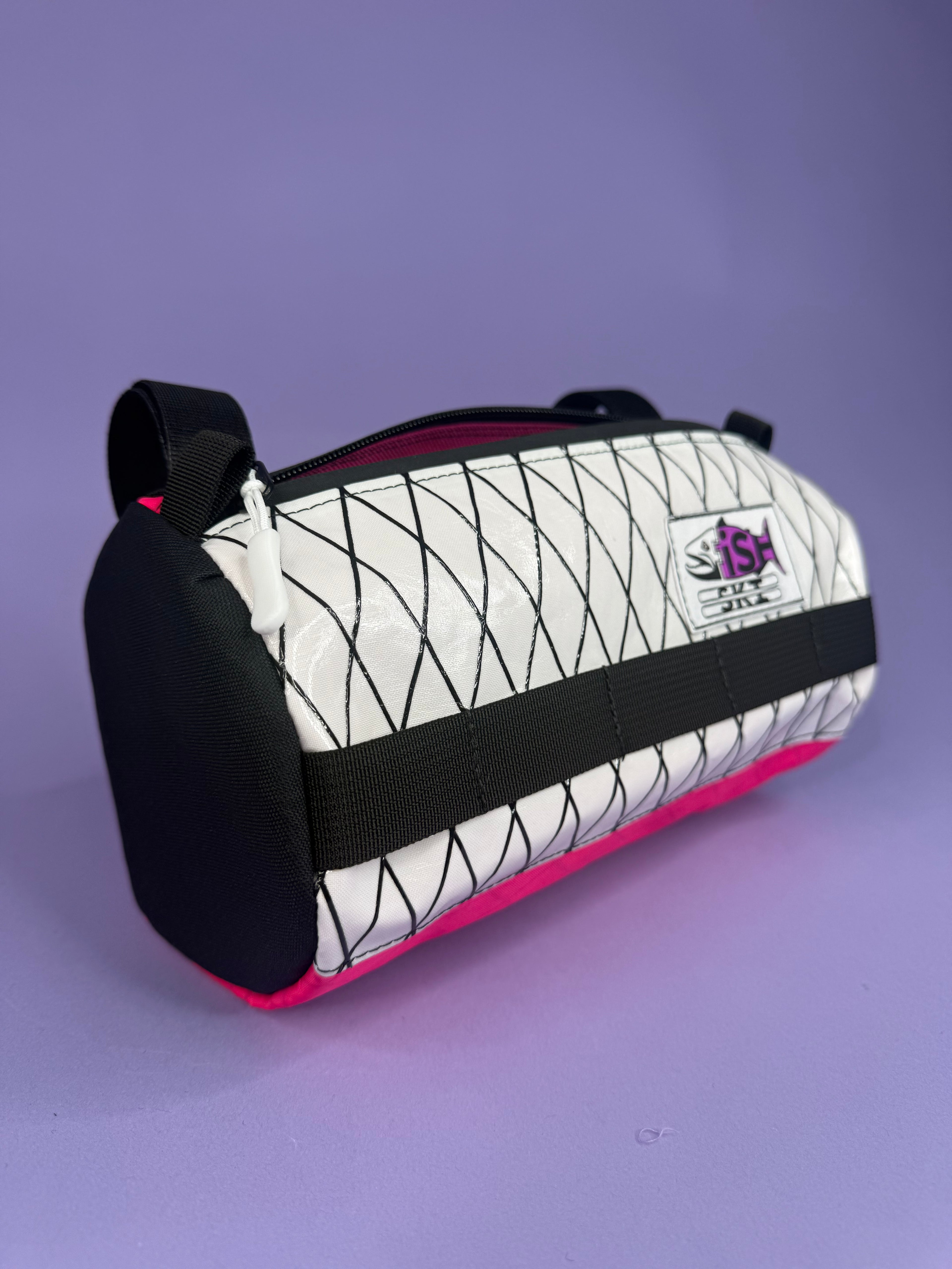 Pink/Black Patchwork 10" Handlebar Burrito