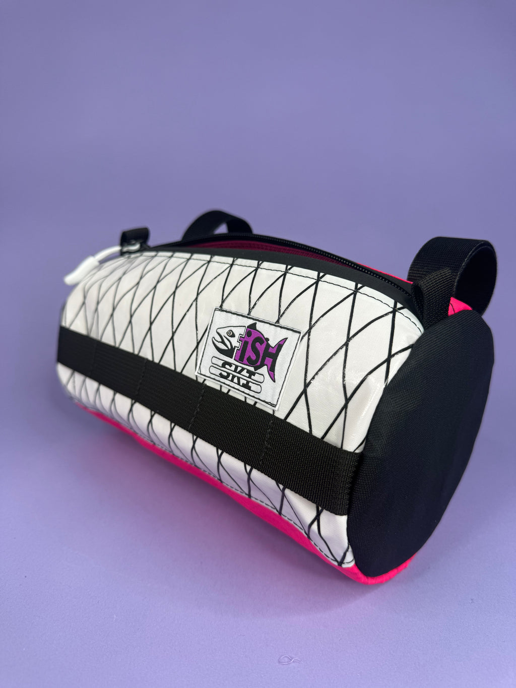 Pink/Black Patchwork 10" Handlebar Burrito