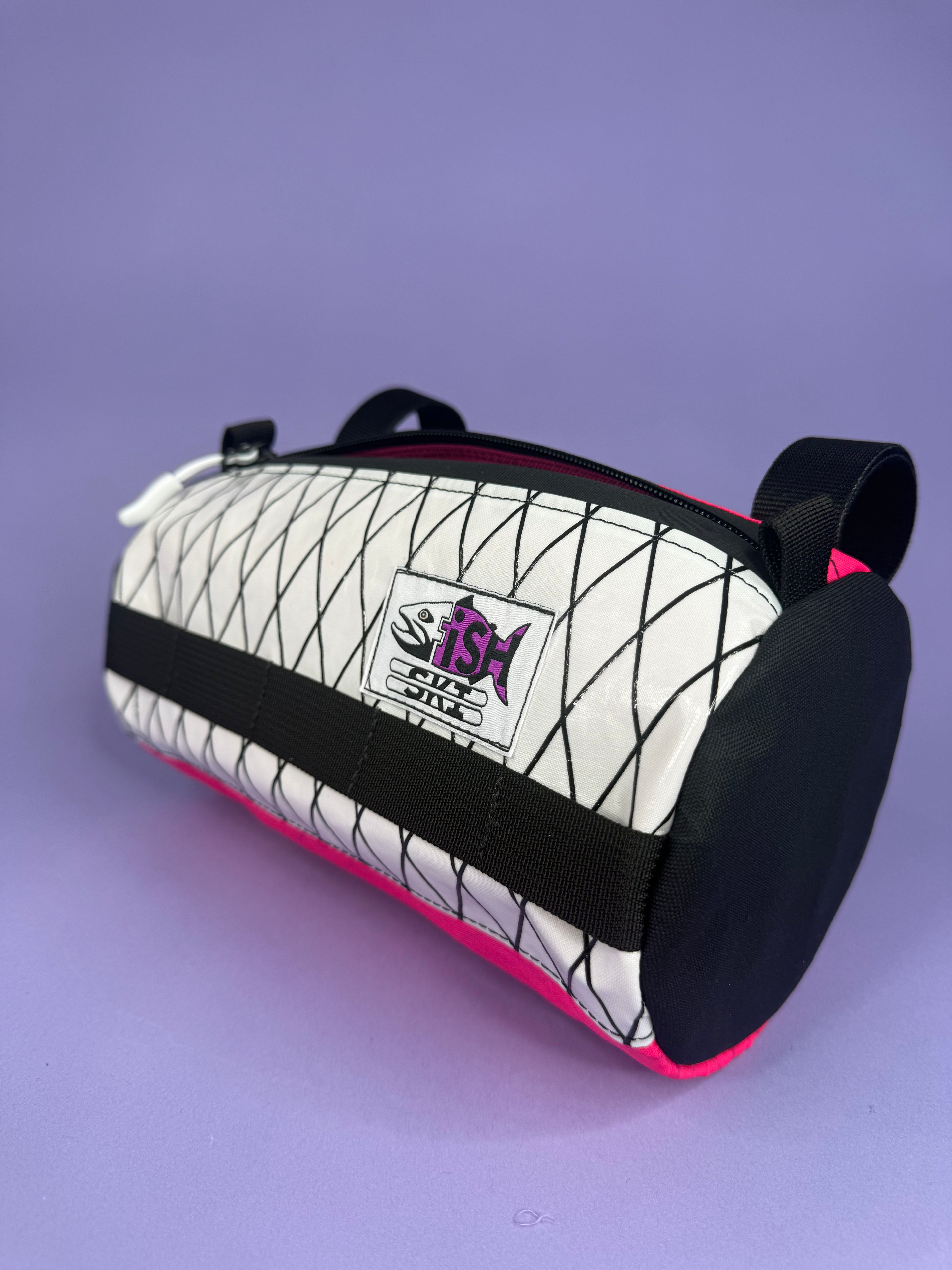 Pink/Black Patchwork 10" Handlebar Burrito