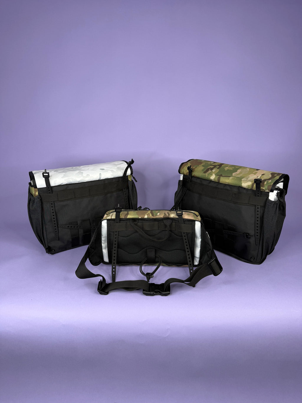 Camo & White Camo Backpack Pannier