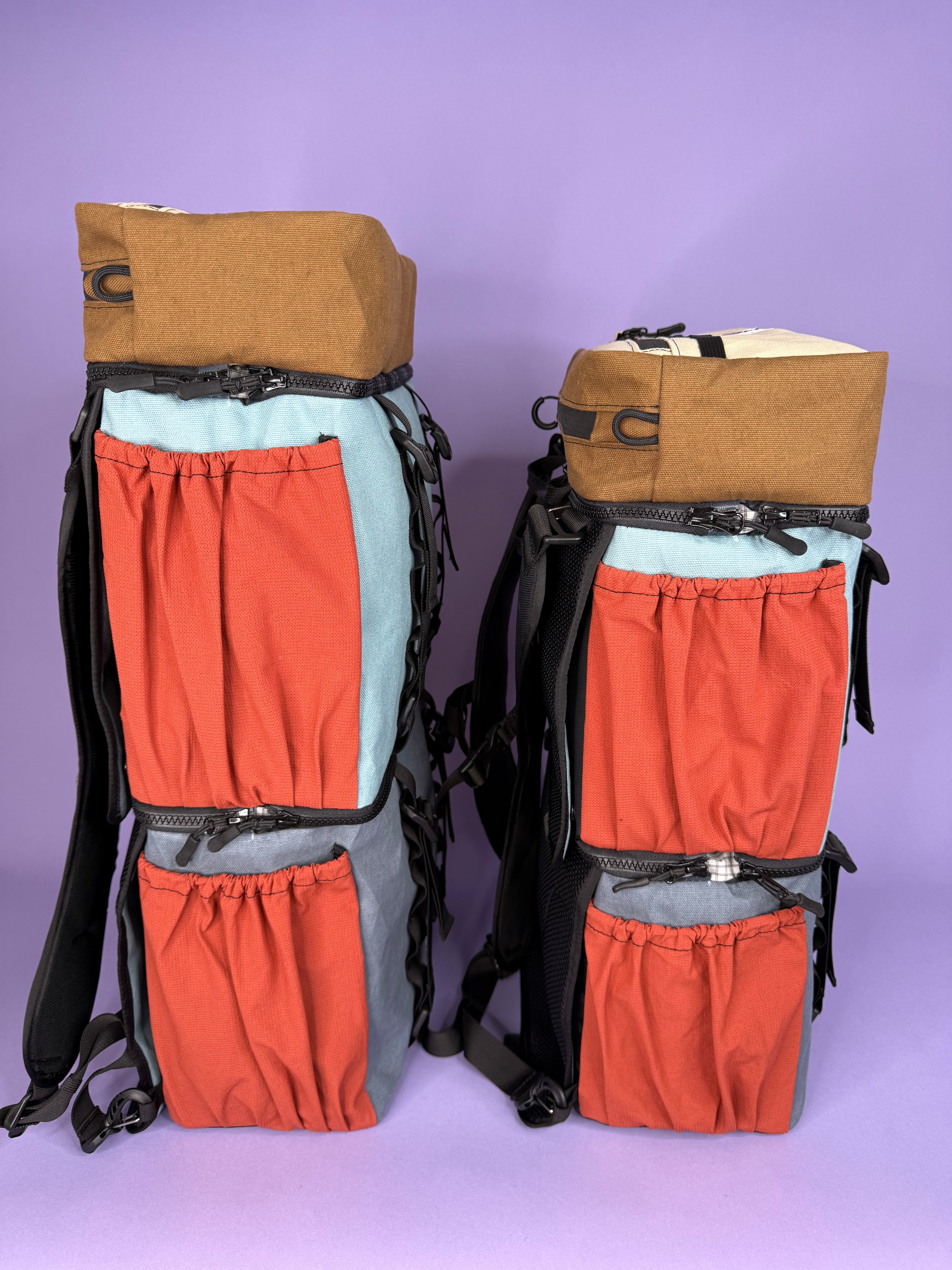 Glacier Blue/Grey Backpack Pannier – Fish-Ski