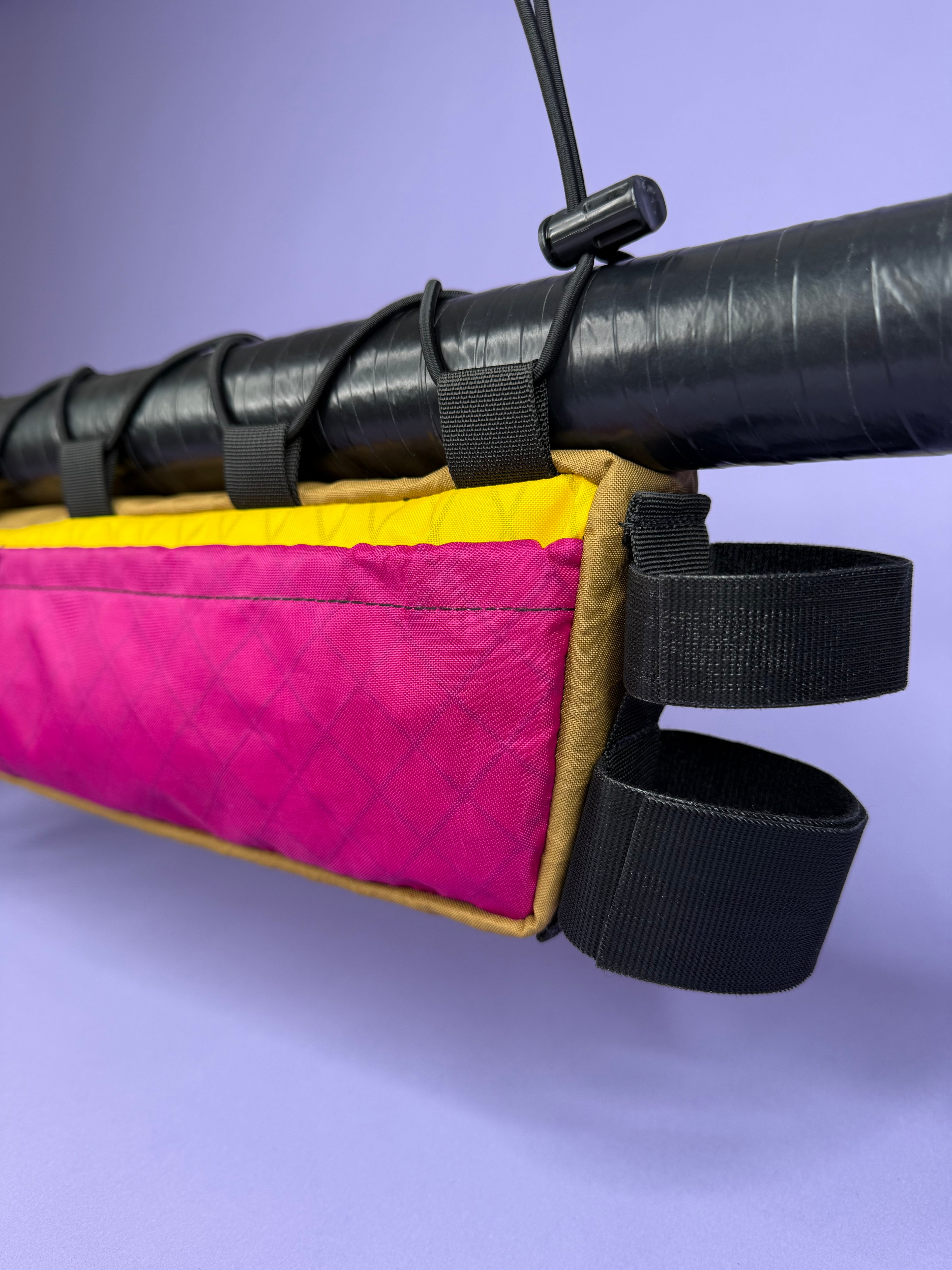 Lavender/Yellow Half Frame Bag