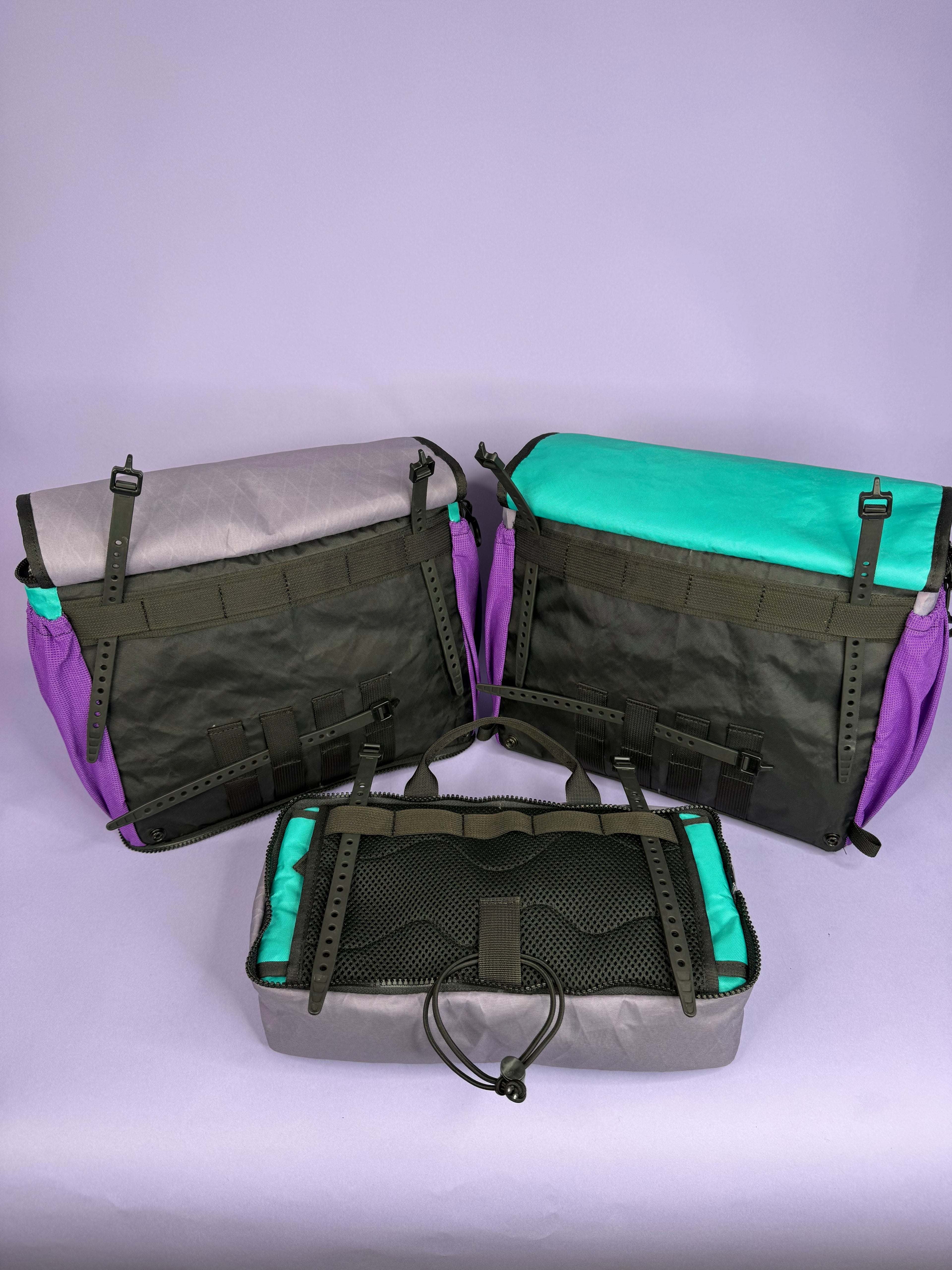 Purple/Teal Backpack Pannier