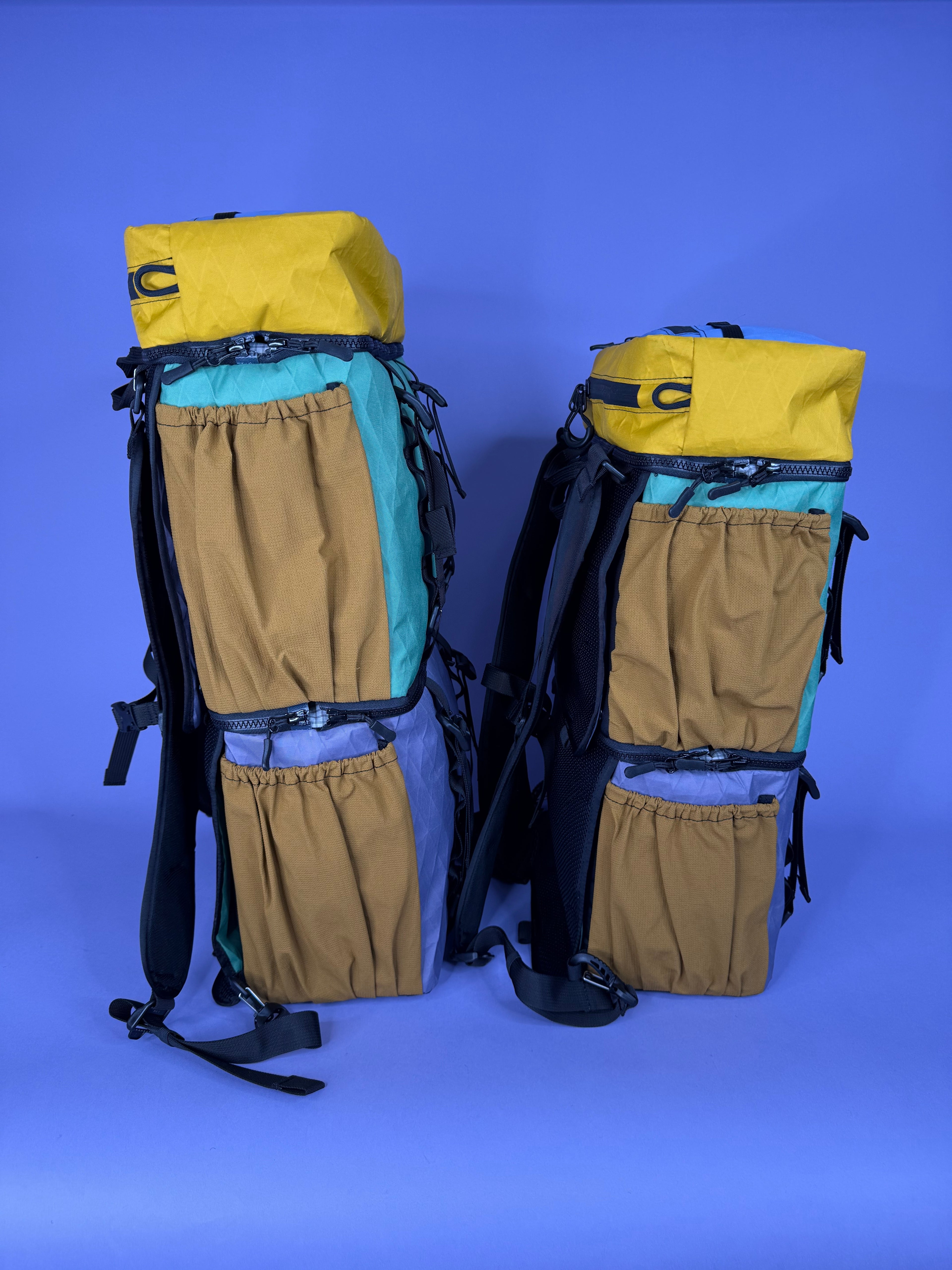 Green/Purple Backpack Pannier