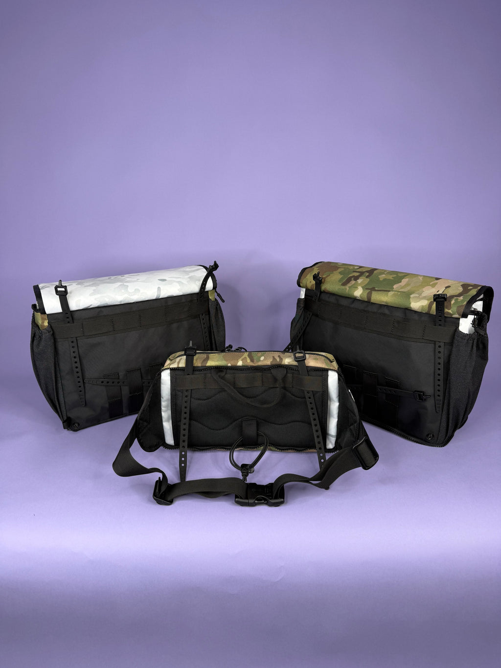 Camo & White Camo Backpack Pannier