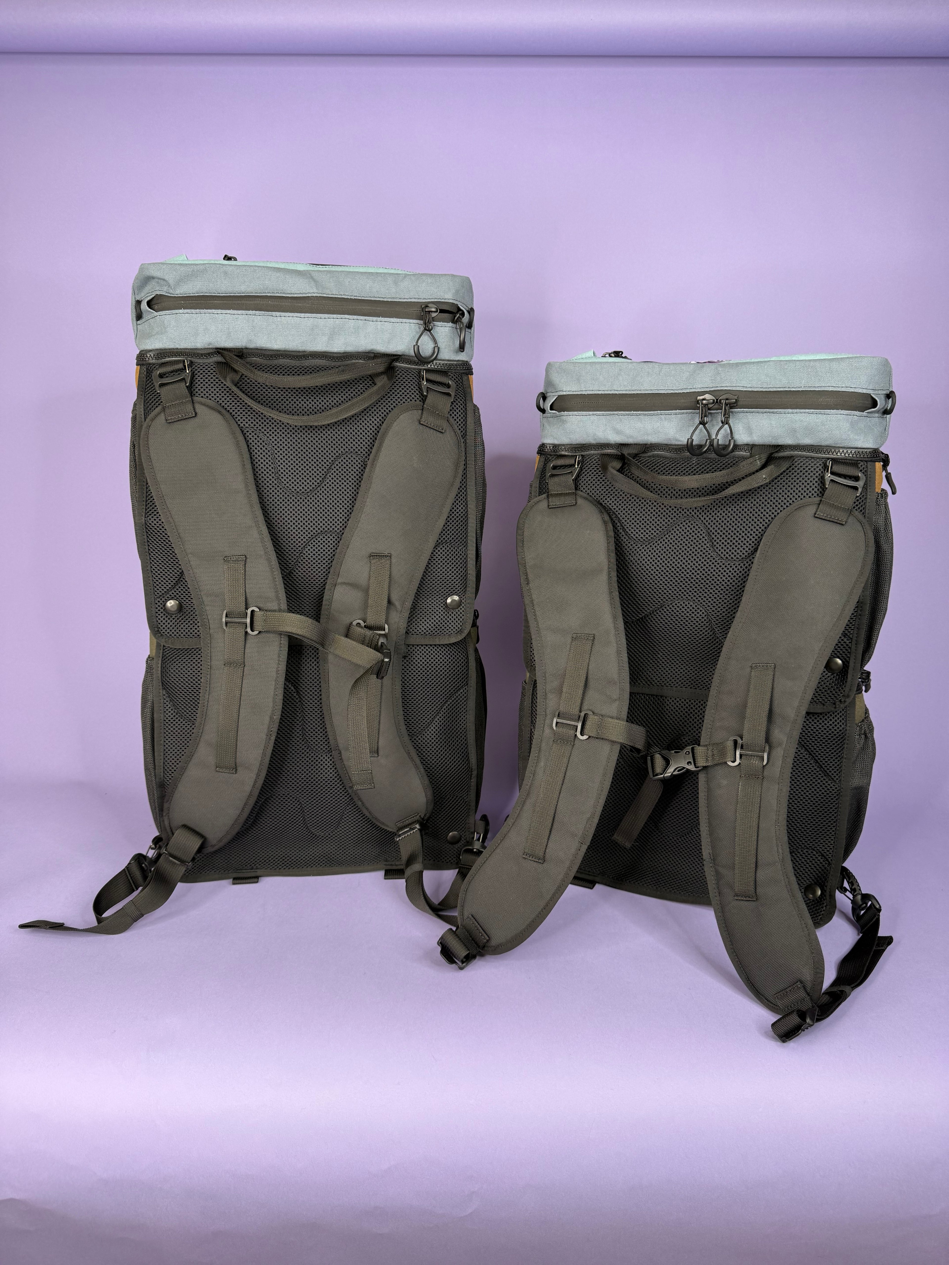 Forest Green/Brown Backpack Pannier