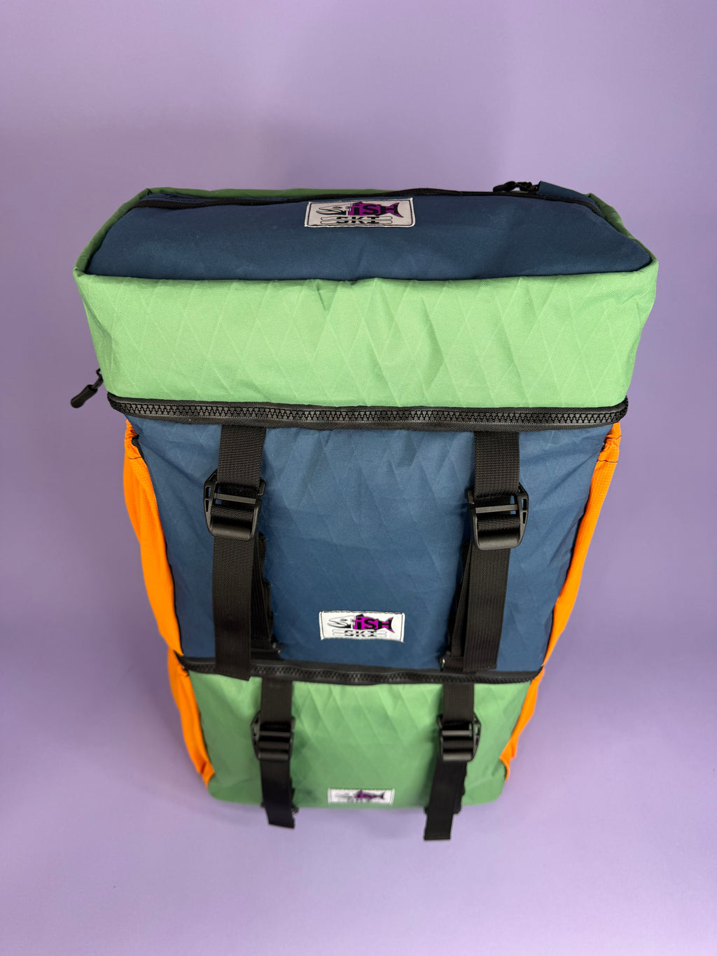 Blue/Green Backpack Pannier