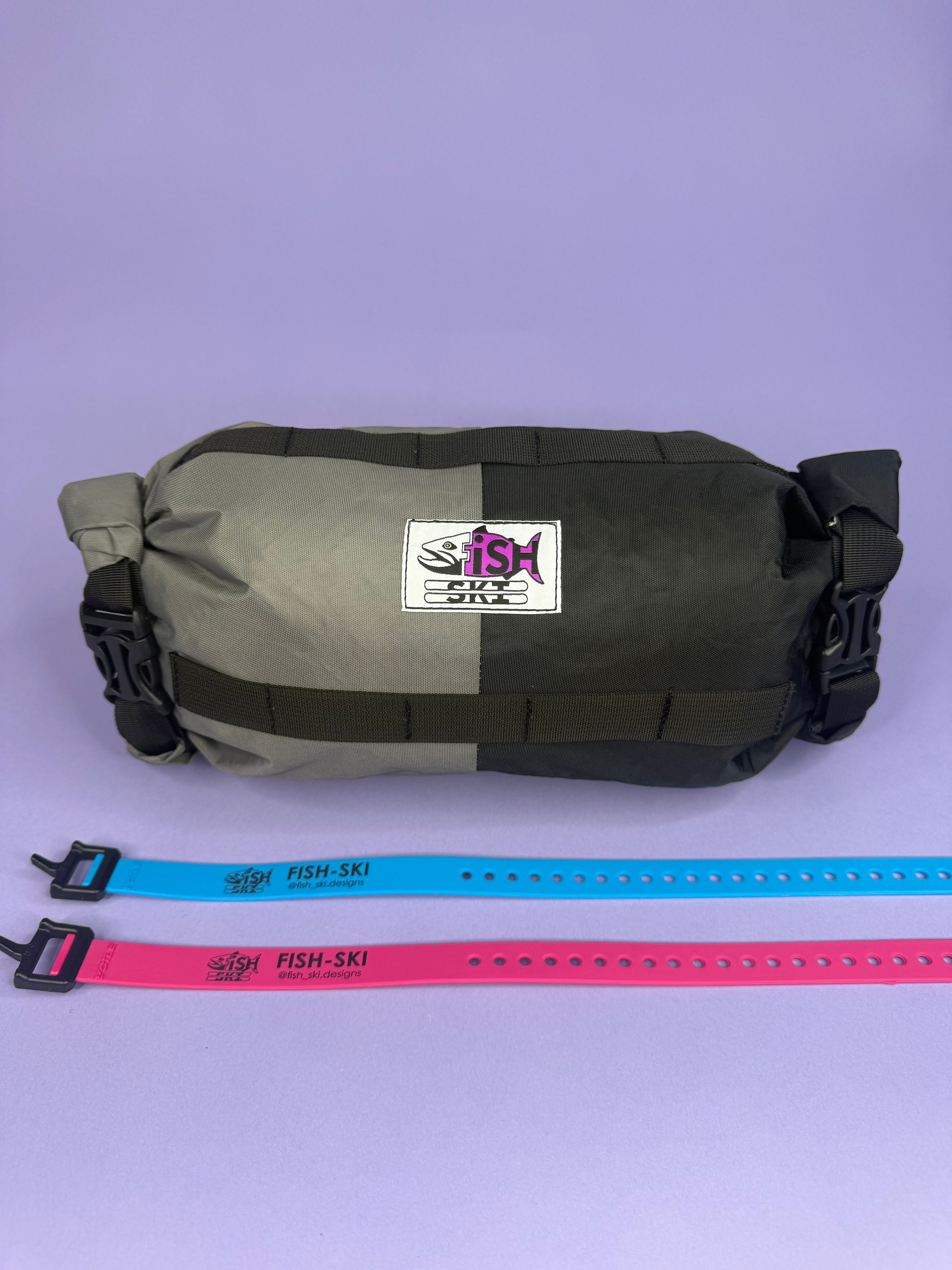 Grey/Black Double Roll Bag