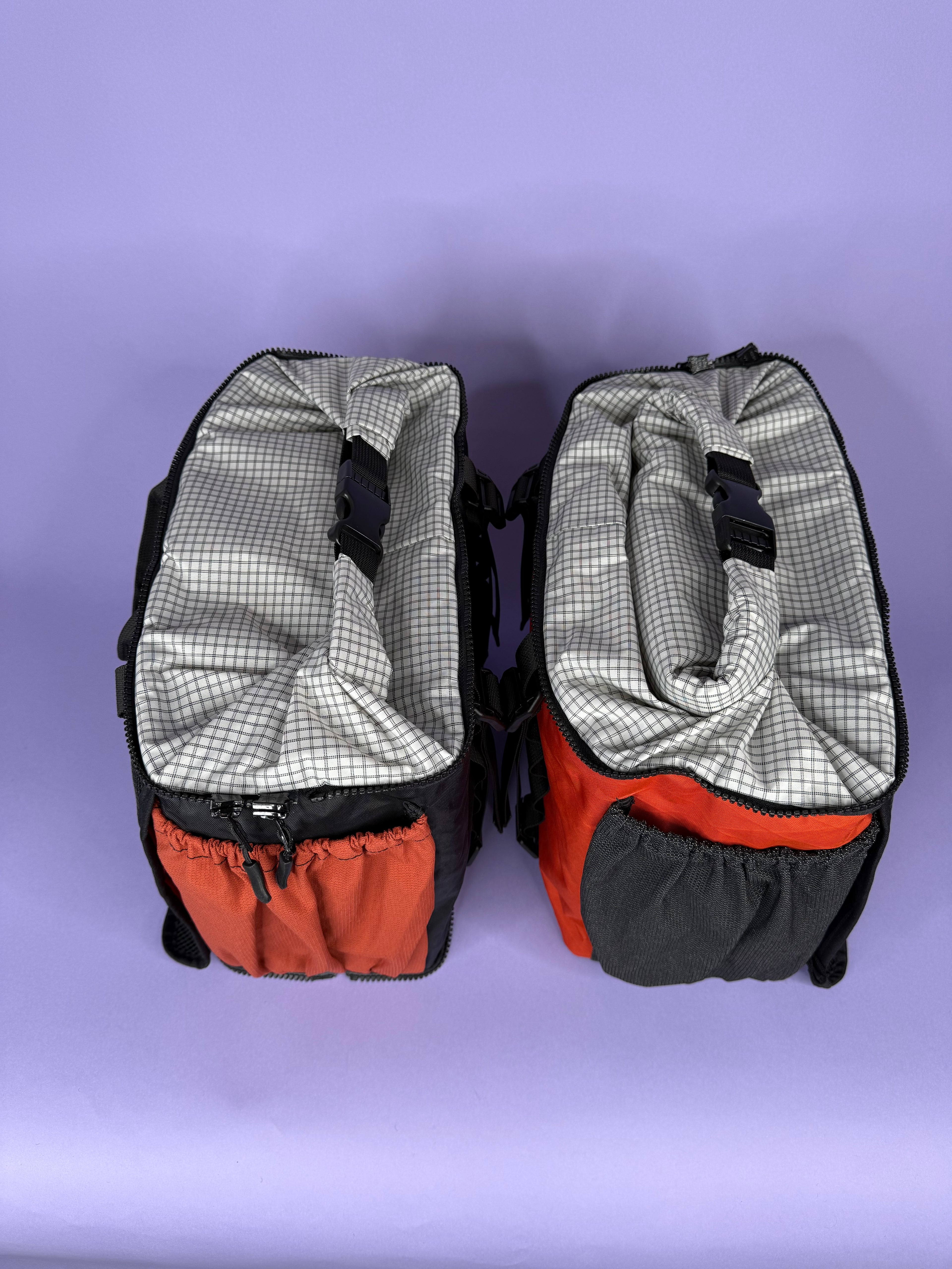 Red & Black Backpack Pannier