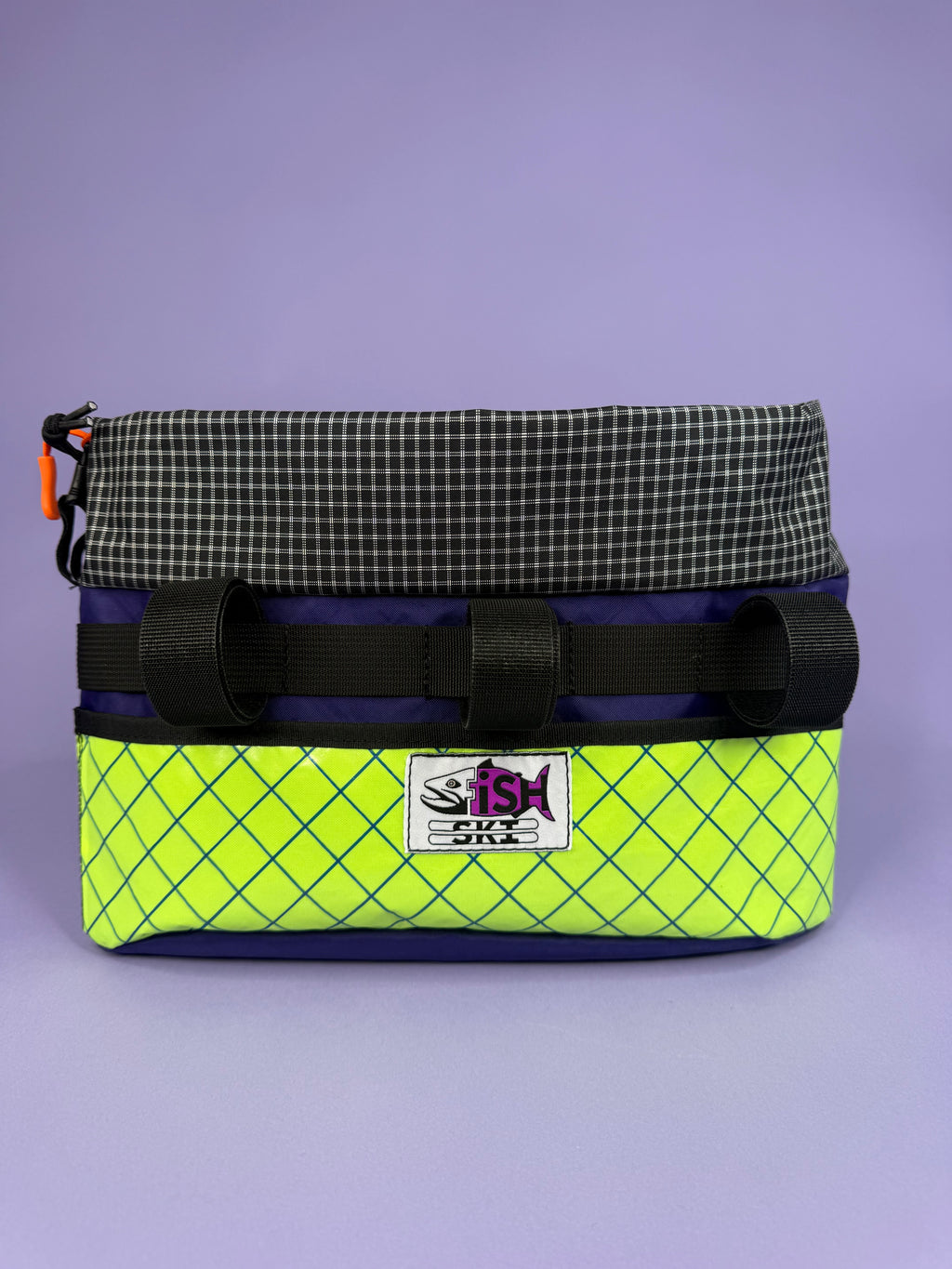 Purple/High-vis Jones H-bar/Surly Moloko Bag