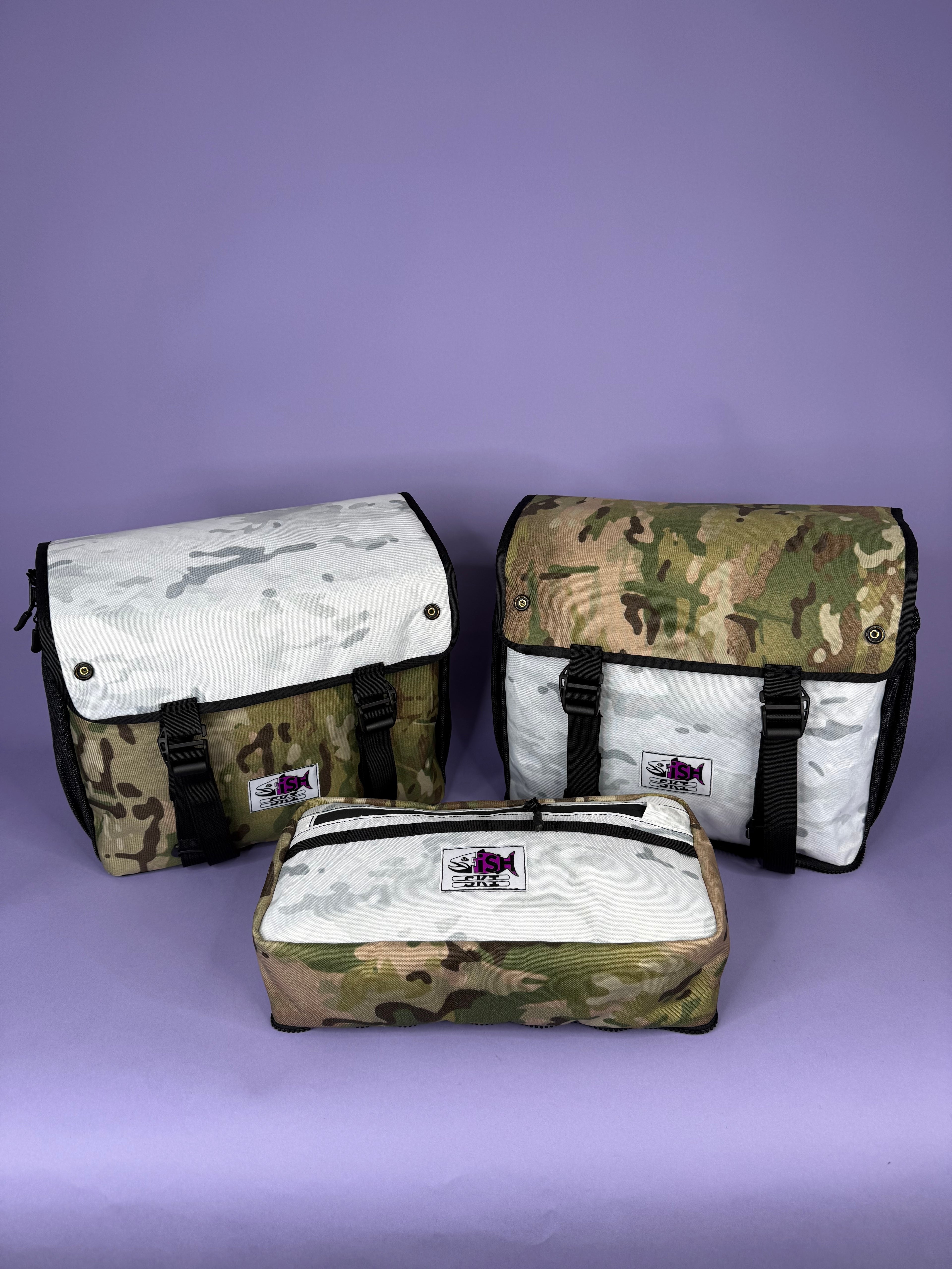 Camo & White Camo Backpack Pannier