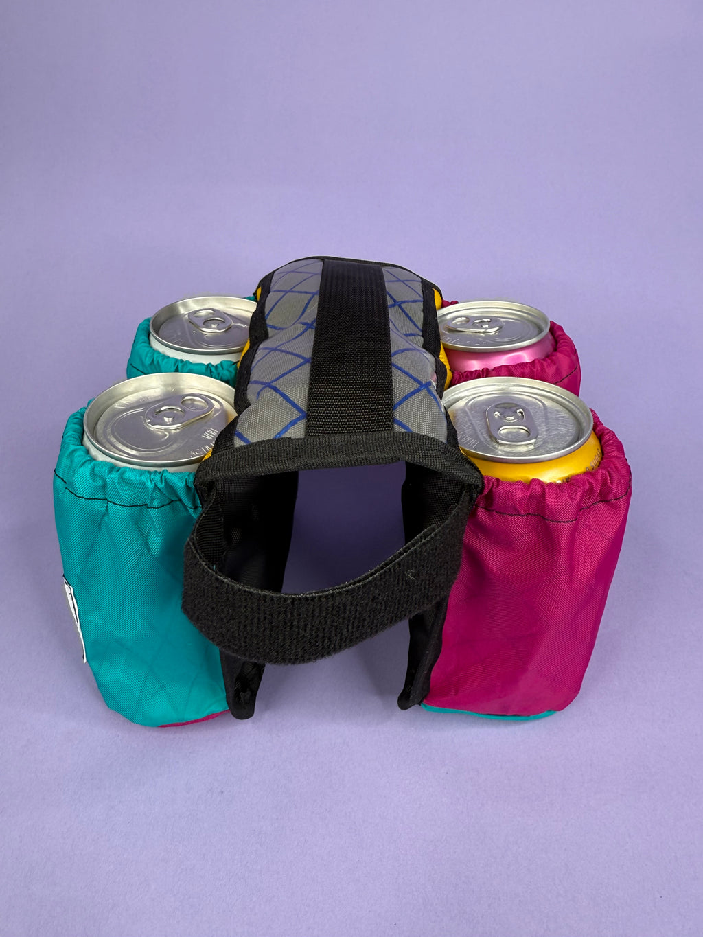 Teal/Fuchsia 4-Pack Beverage Carrier