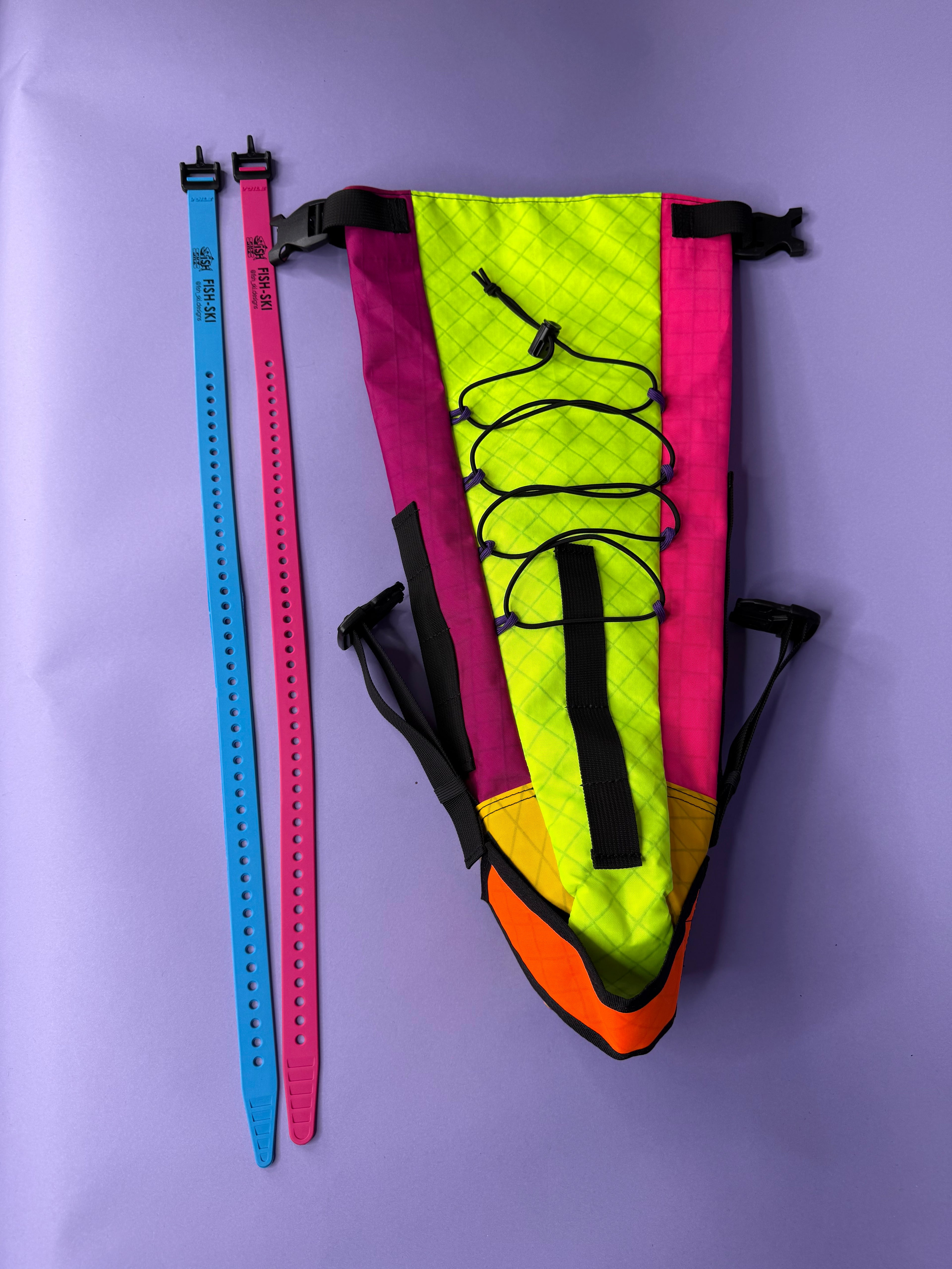 Fuchsia/High-vis Saddlebag