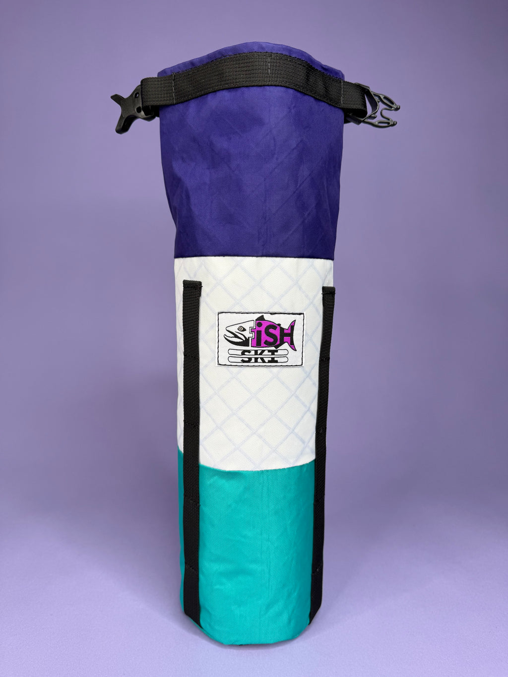 White/Purple/Teal Fork Bag
