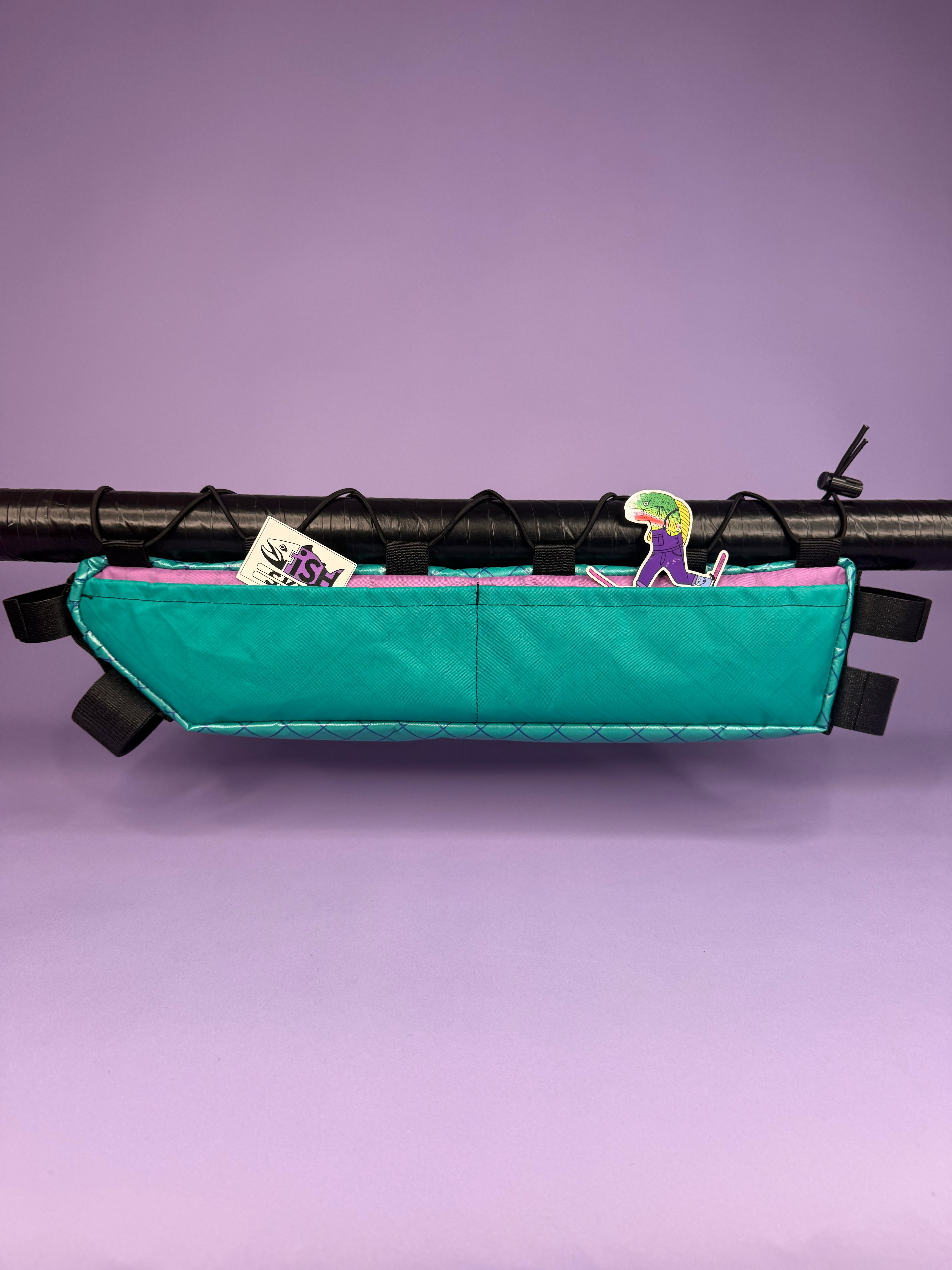 Teal/Lavender Half Frame Bag