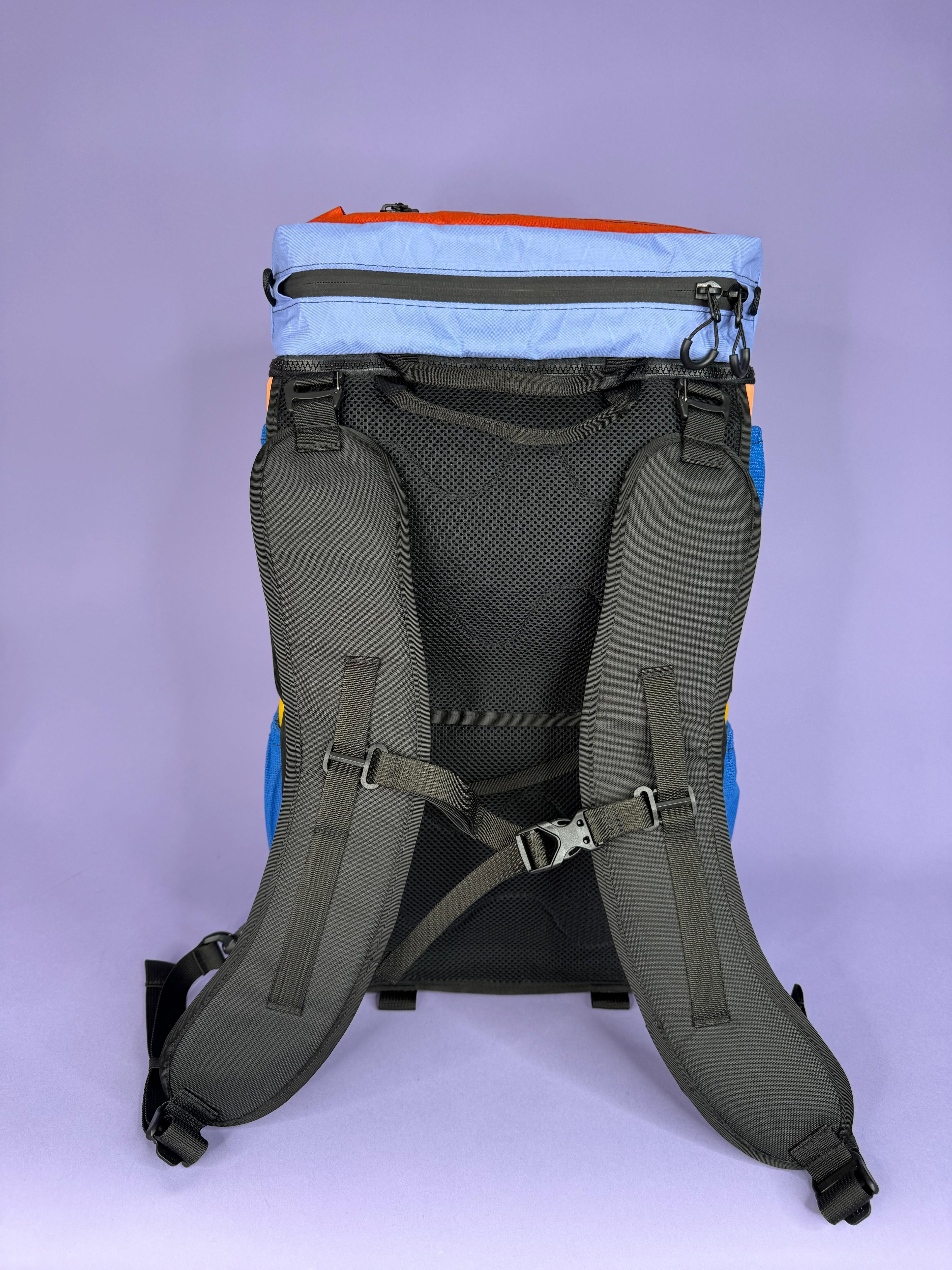 Coral/Goldenrod Backpack Pannier