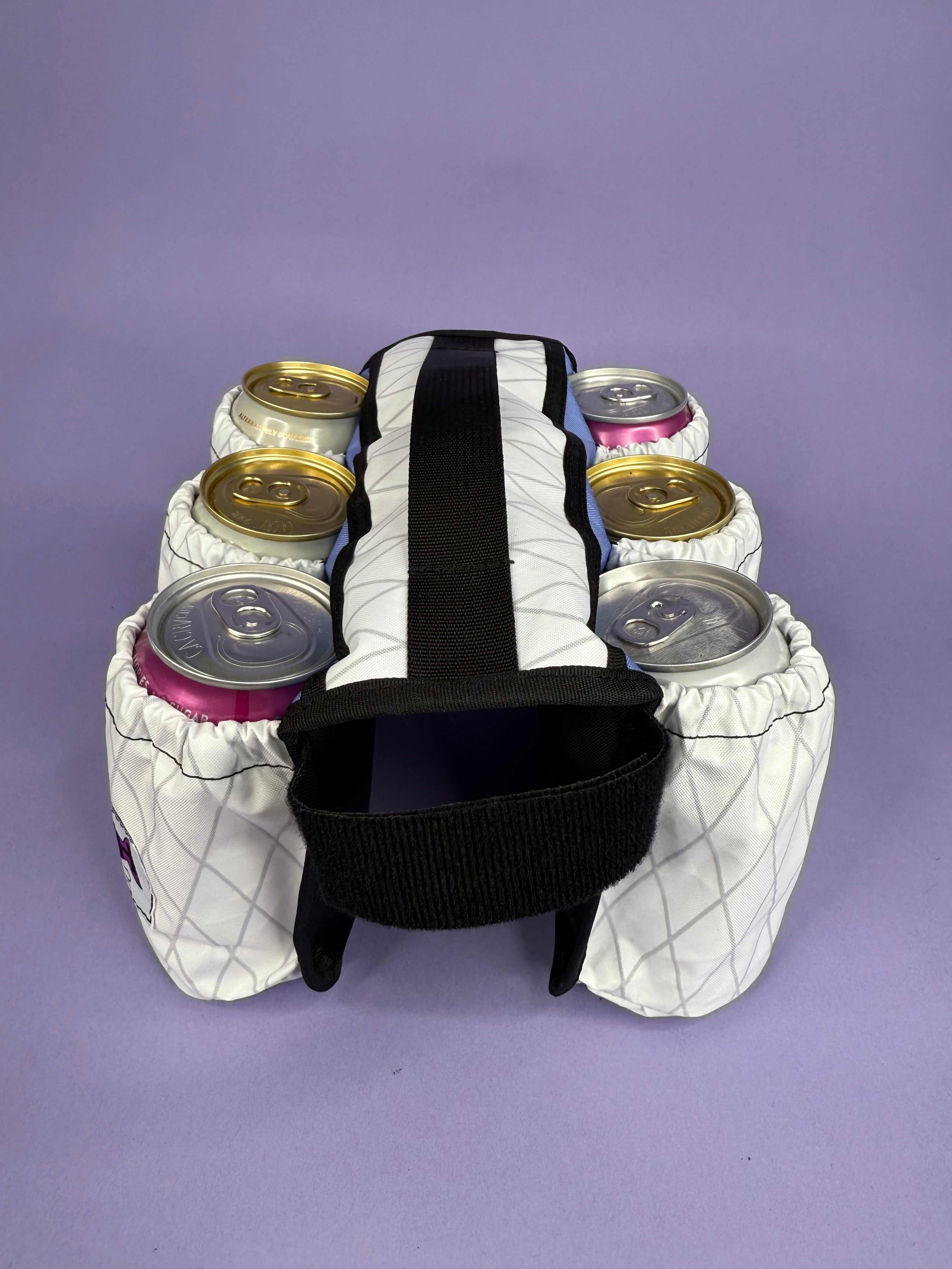 WHITE 6-Pack Beverage Carrier