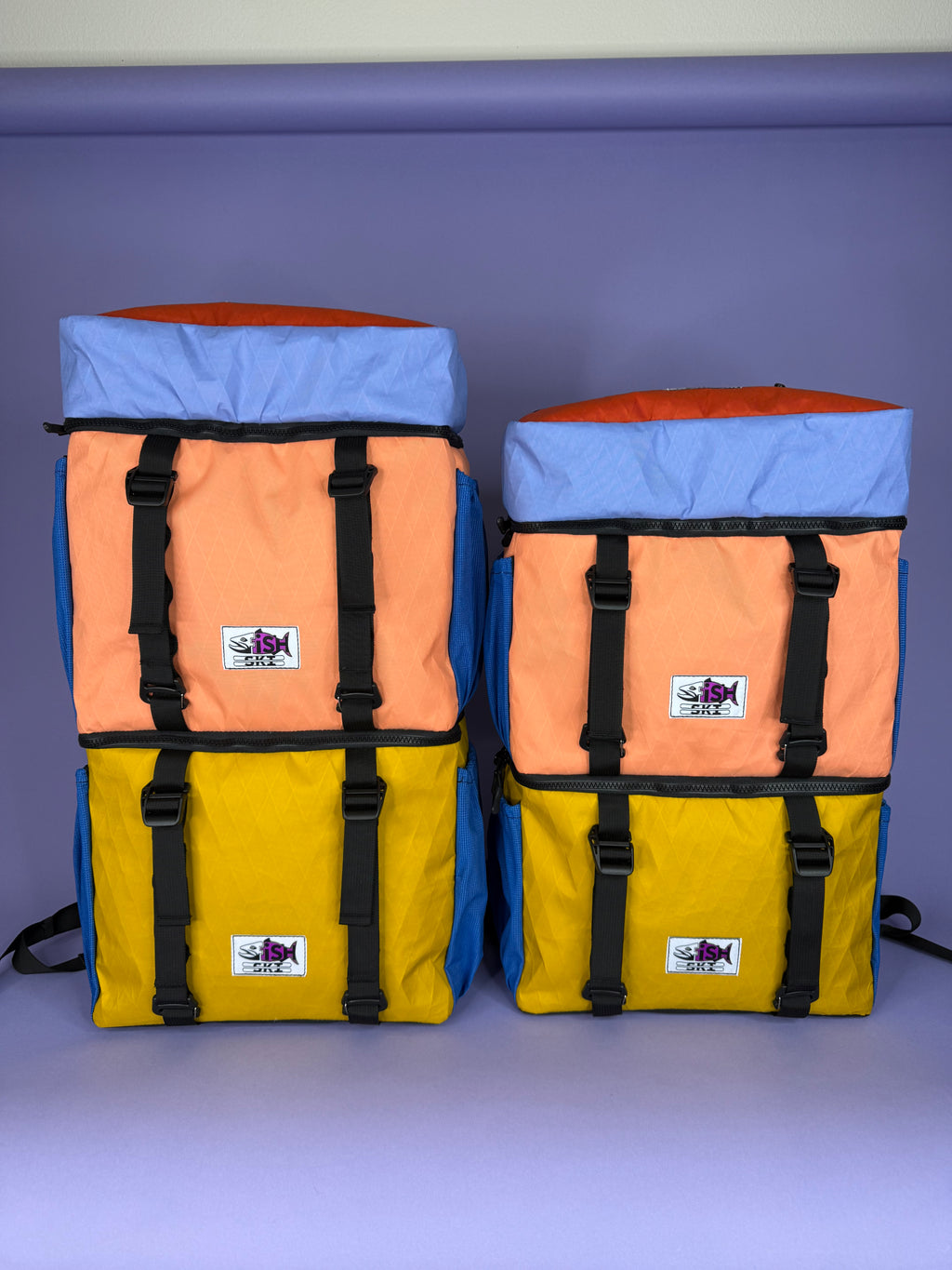 Coral/Goldenrod Backpack Pannier