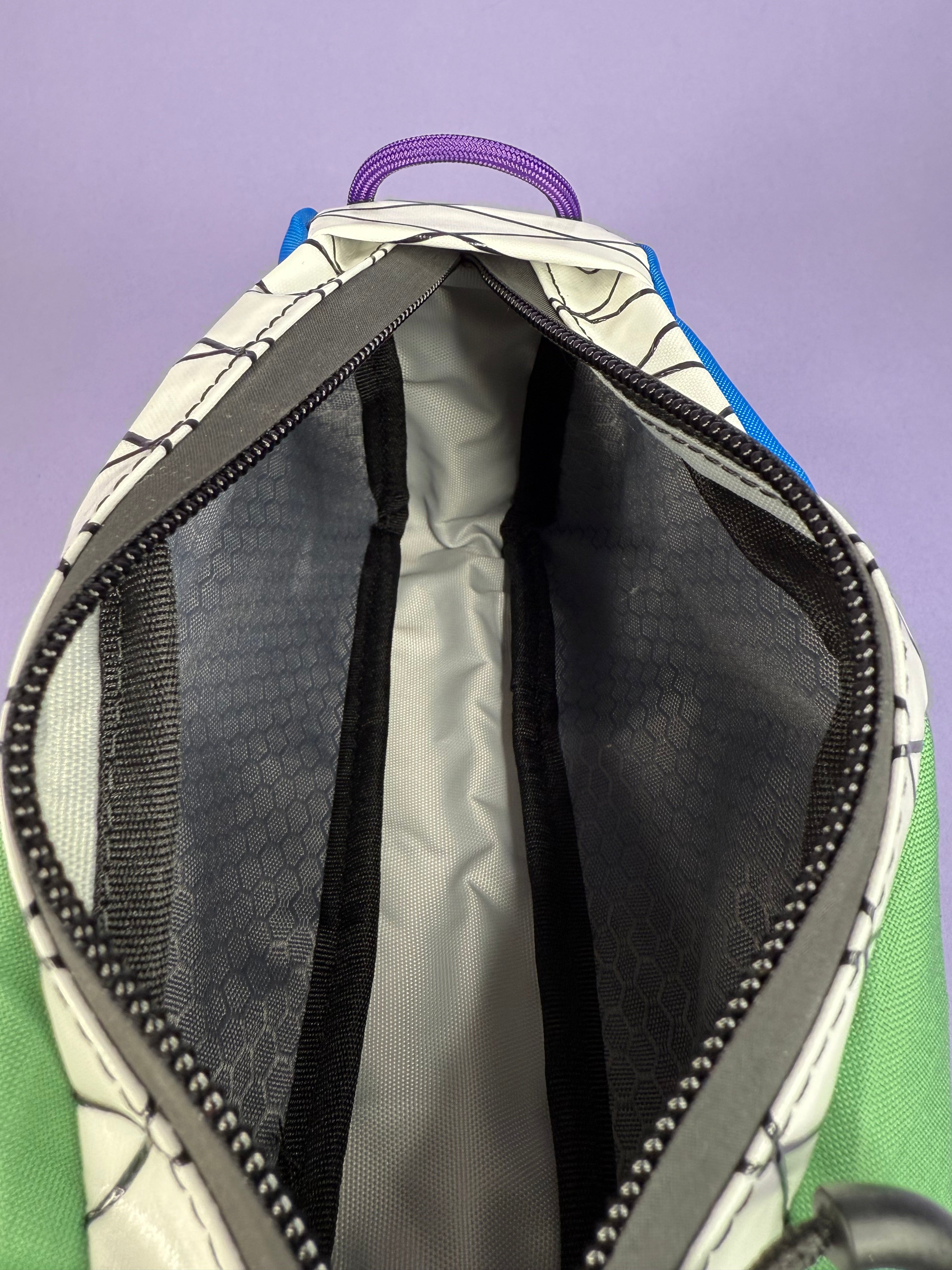 Blue/Green Top Tube Bag
