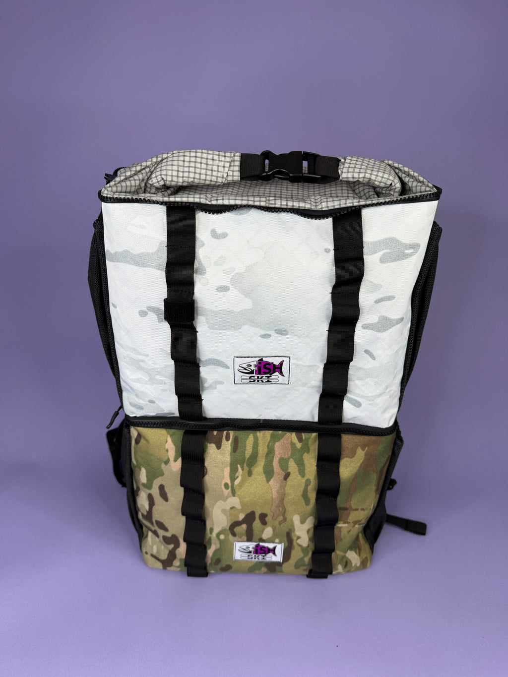 Camo & White Camo Backpack Pannier