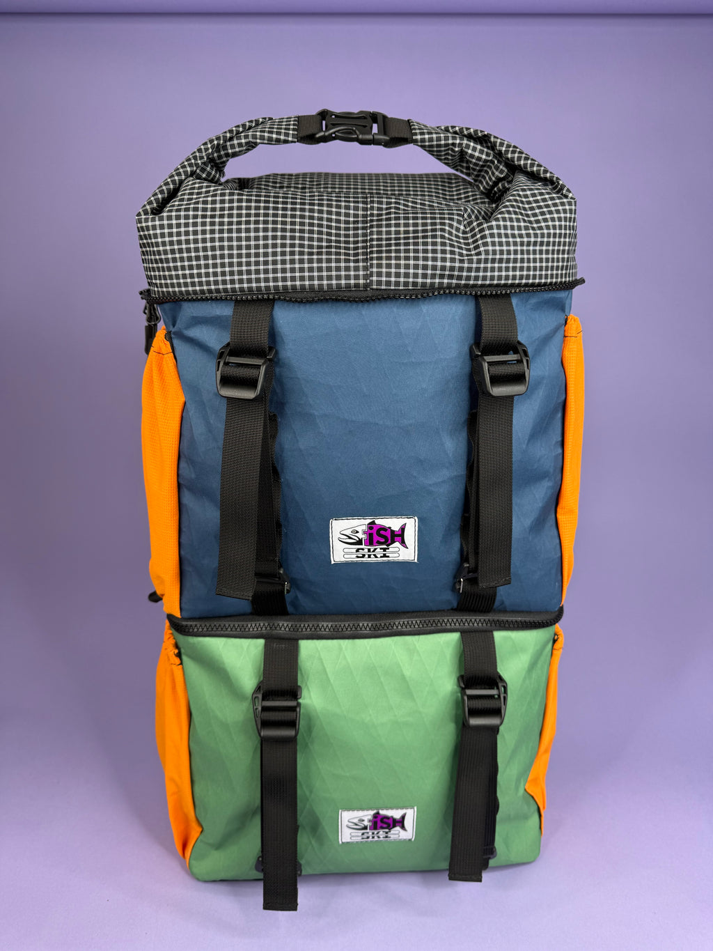 Blue/Green Backpack Pannier