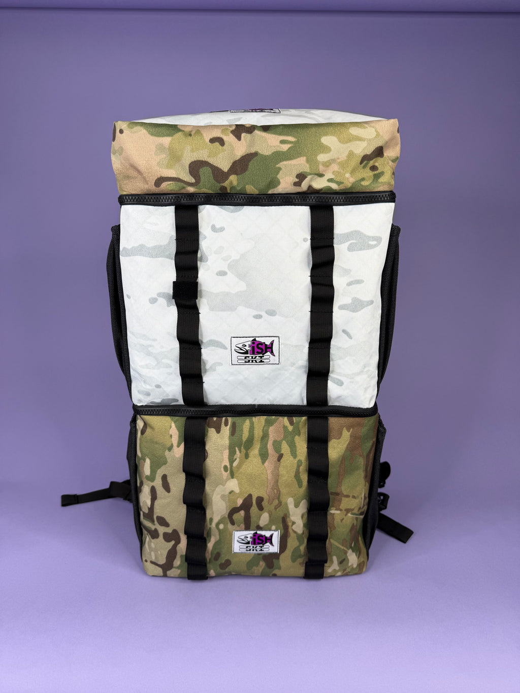 Camo & White Camo Backpack Pannier
